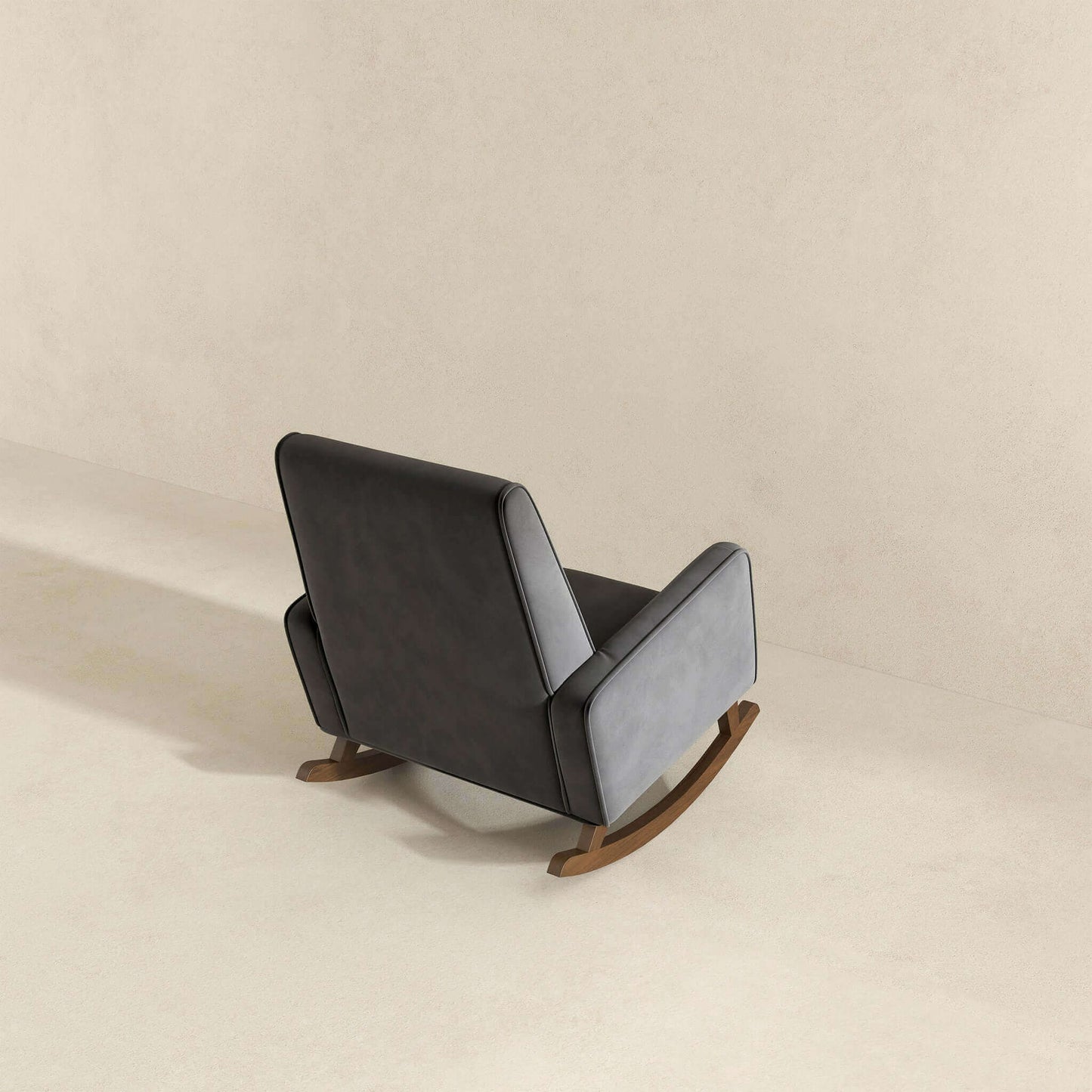 Demetrius - Rocking Chair - Dark Gray / Wood