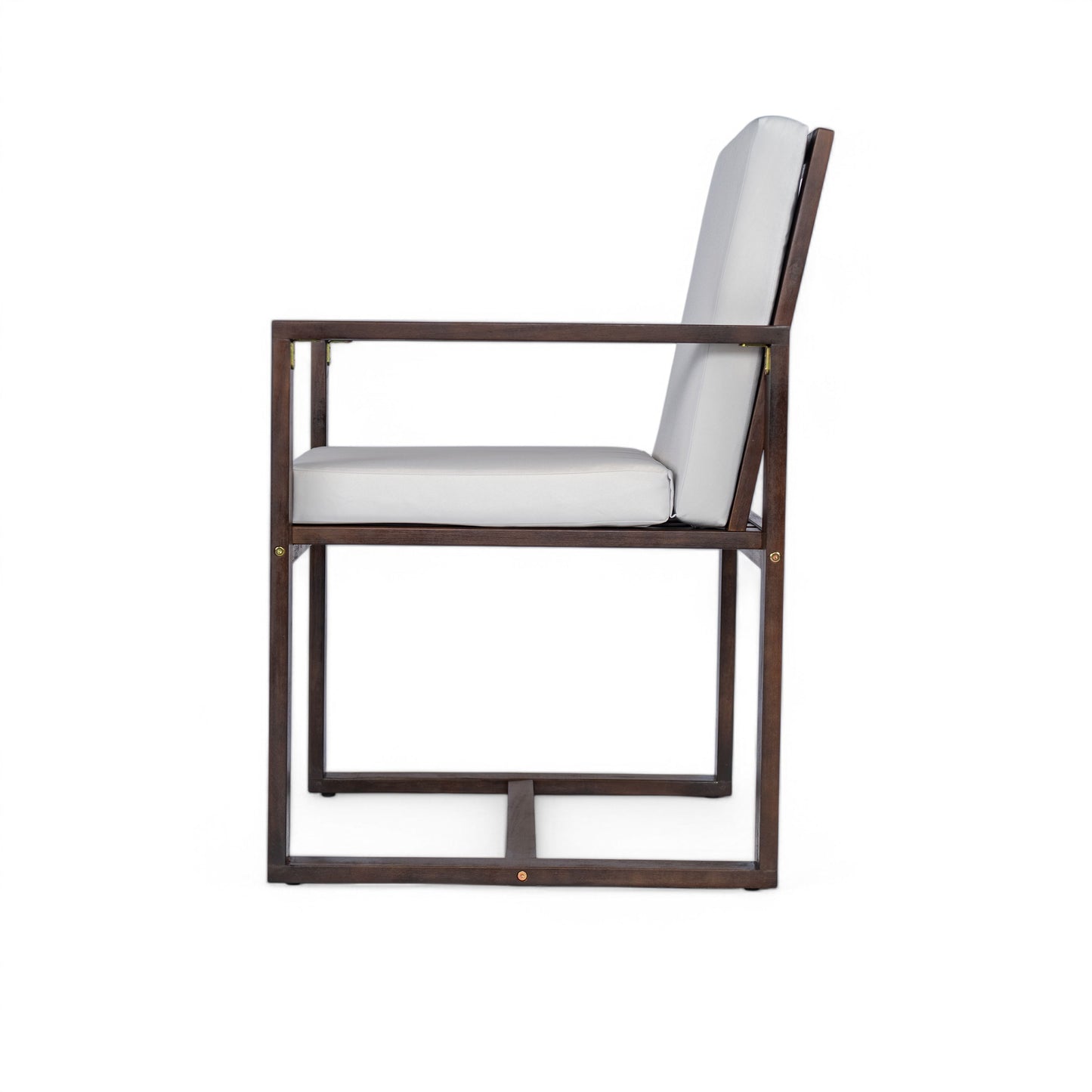 Patio Dining Set Outdoor Dining Table And Chair Set With And Removable Cushions For Patio, Backyard, Garden - Dark Brown