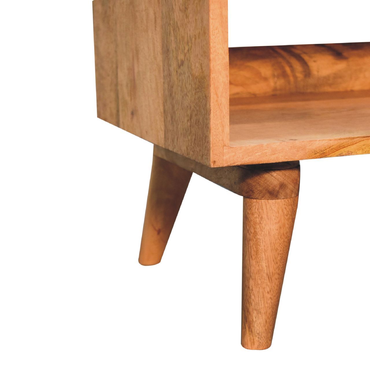 Bench With Leather Seatpad - Oak