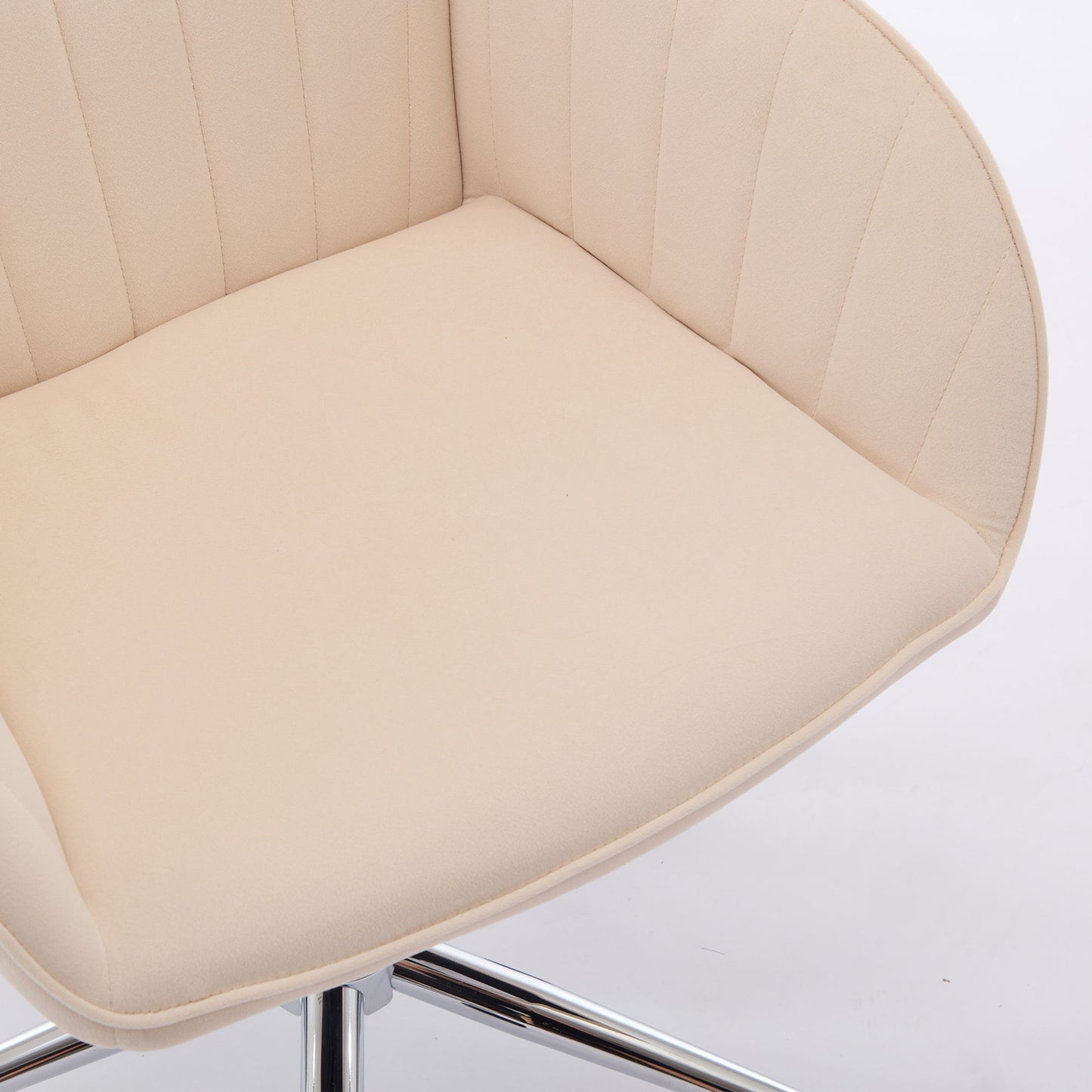 Adjustable Office Chair, Home Bedroom, Ergonomic Swivel Chair, Backrest Seat, Comfortable For Long Sitting - Khaki
