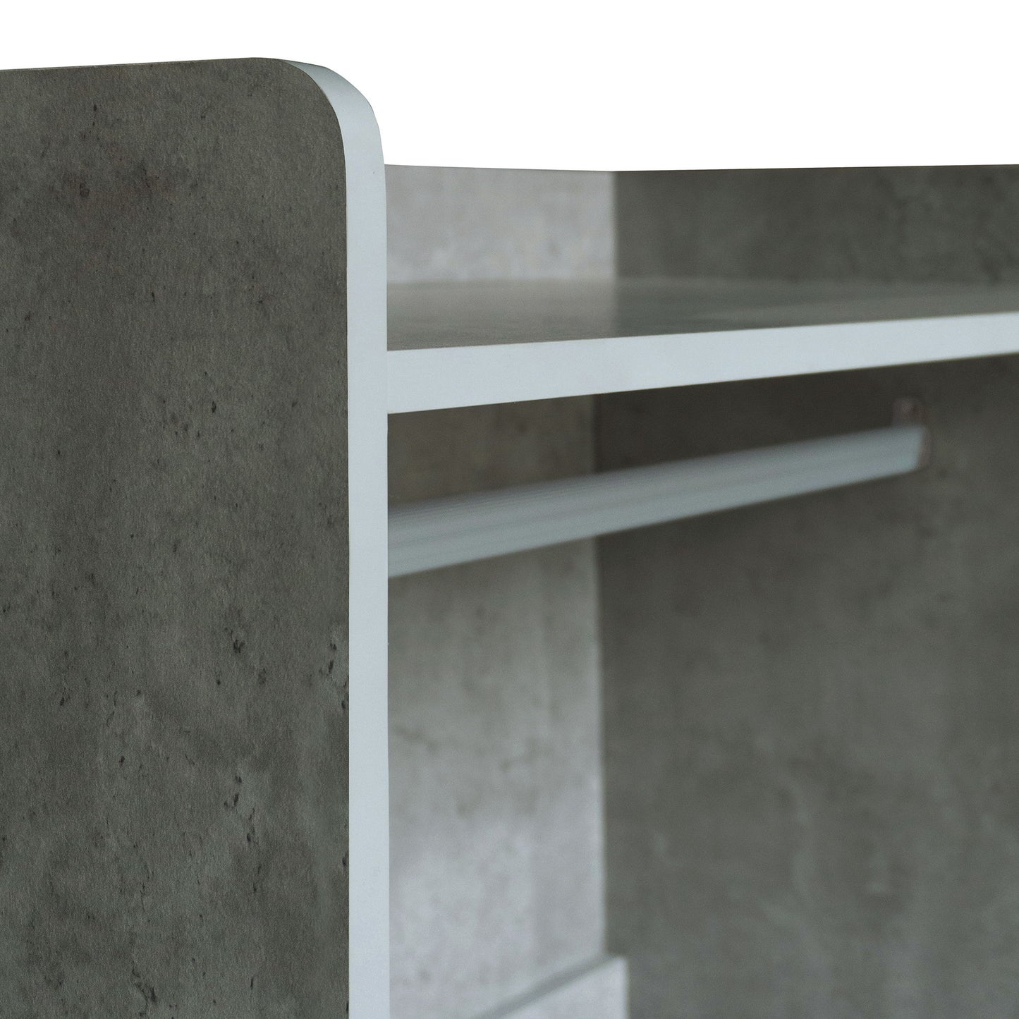 Open Wardrobe Storage For Bedroom - Gray