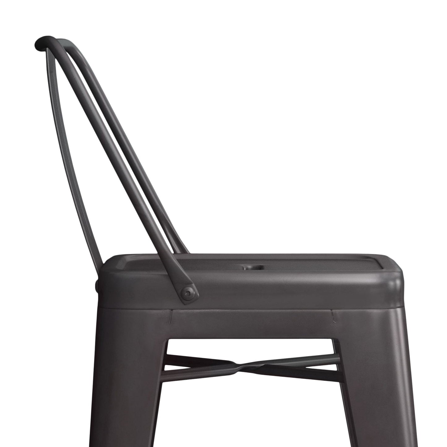 Rayne - Metal Counter Height Stool (Set of 2) - Gunmetal Gray