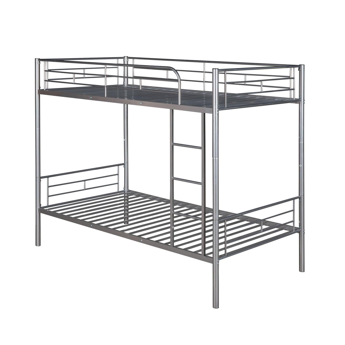 Twin Over Twin Bunk Bed - Silver