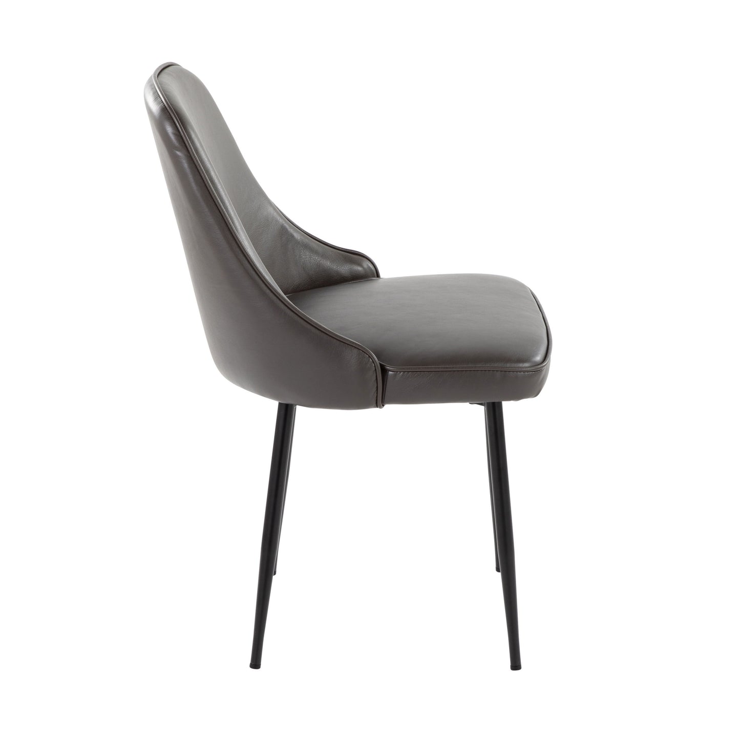Marcel - Contemporary Dining Chair (Set of 2) - Black / Gray