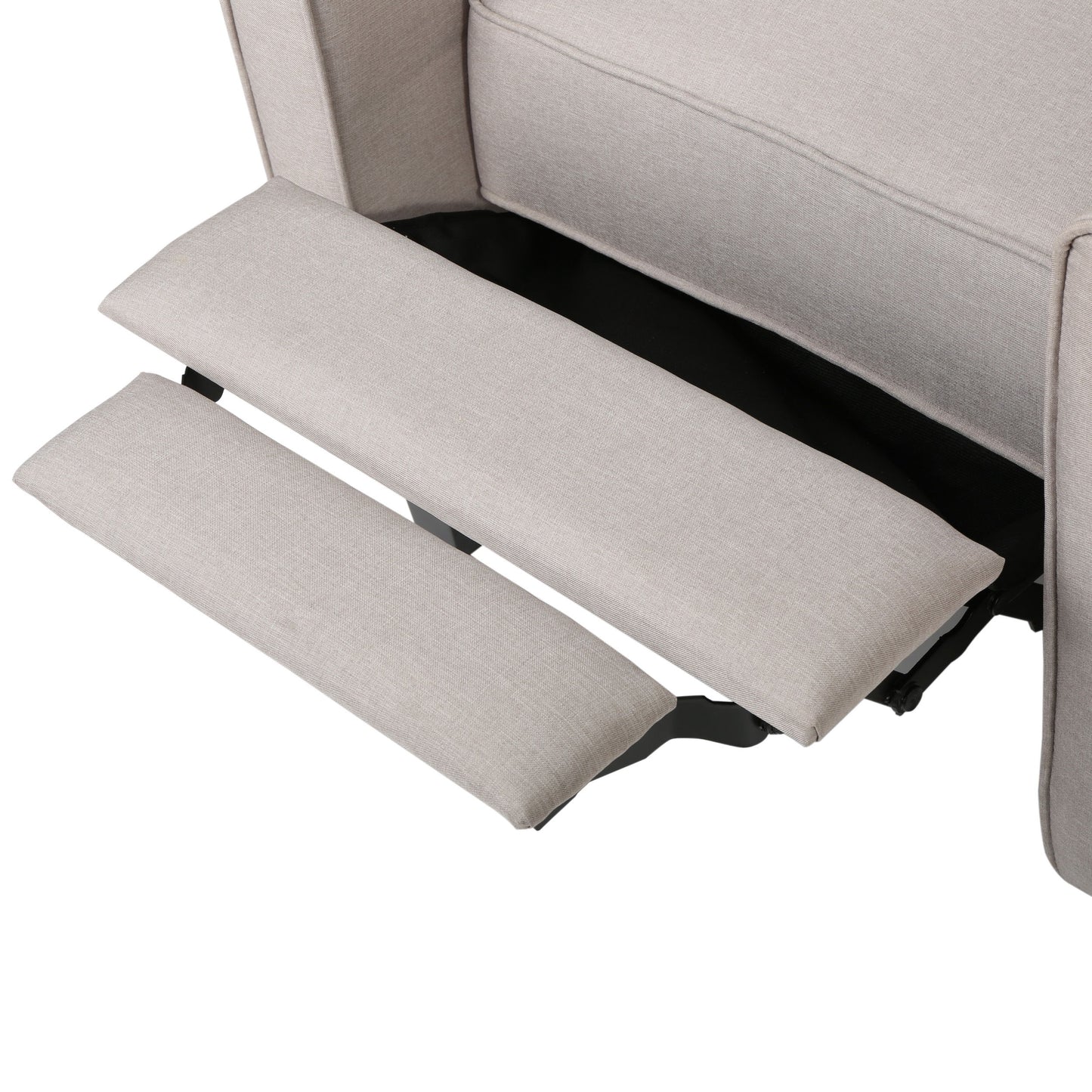 Recliner Push Back Chair For Elegant Home - Beige
