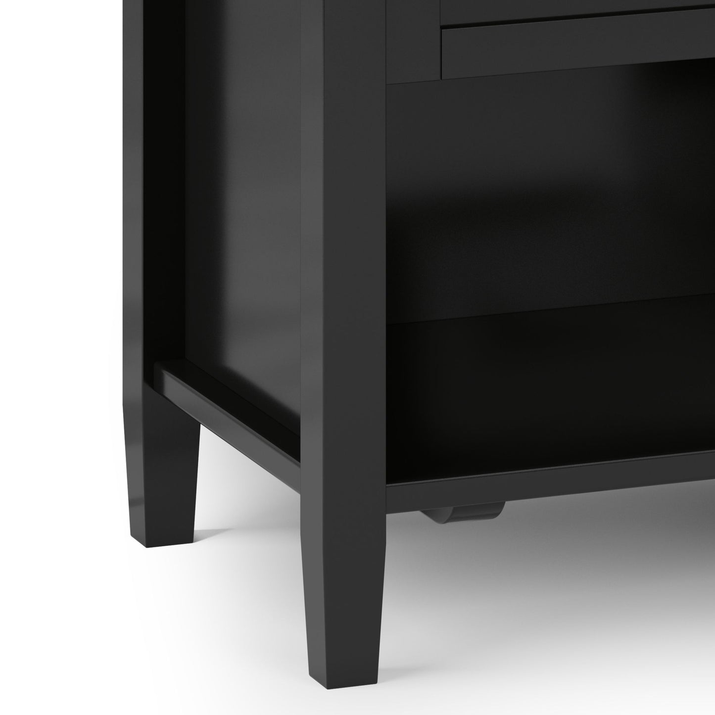 Warm Shaker - Bedside Table - Black