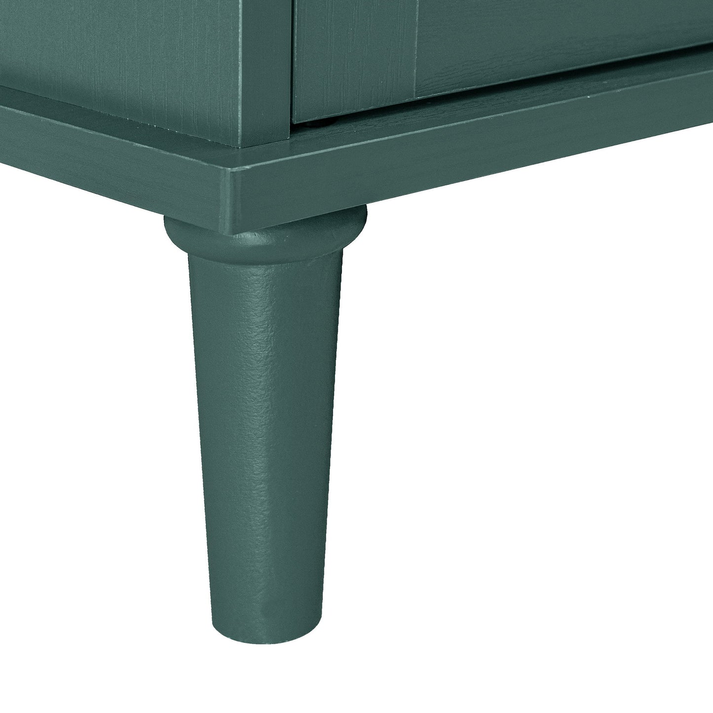 2 Door 2 Drawer Cabinet, American Furniture, Suitable For Bedroom, Living Room, Study - Dark Green