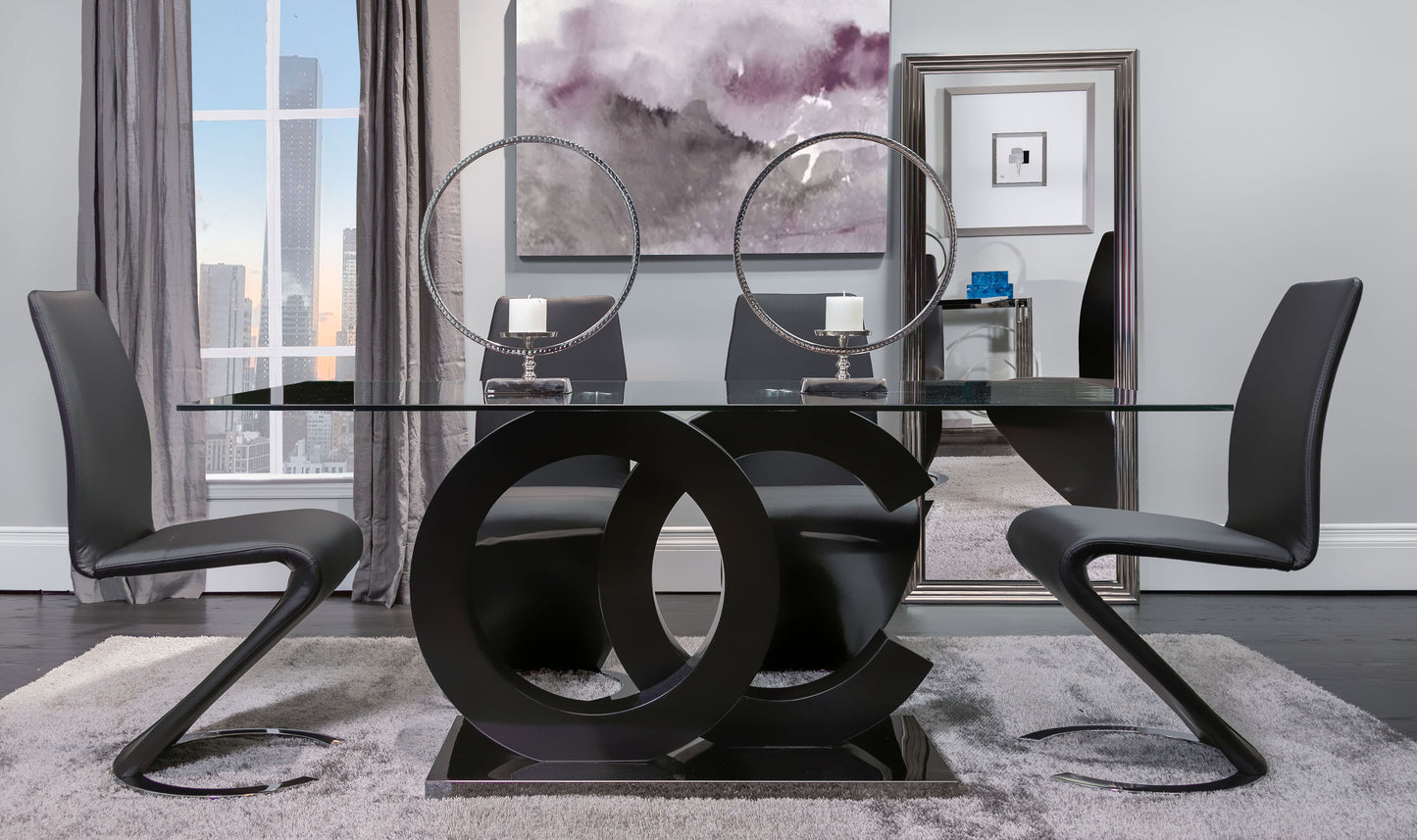 Marcus - Horseshoe Dining Chairs (Set of 2) - Black