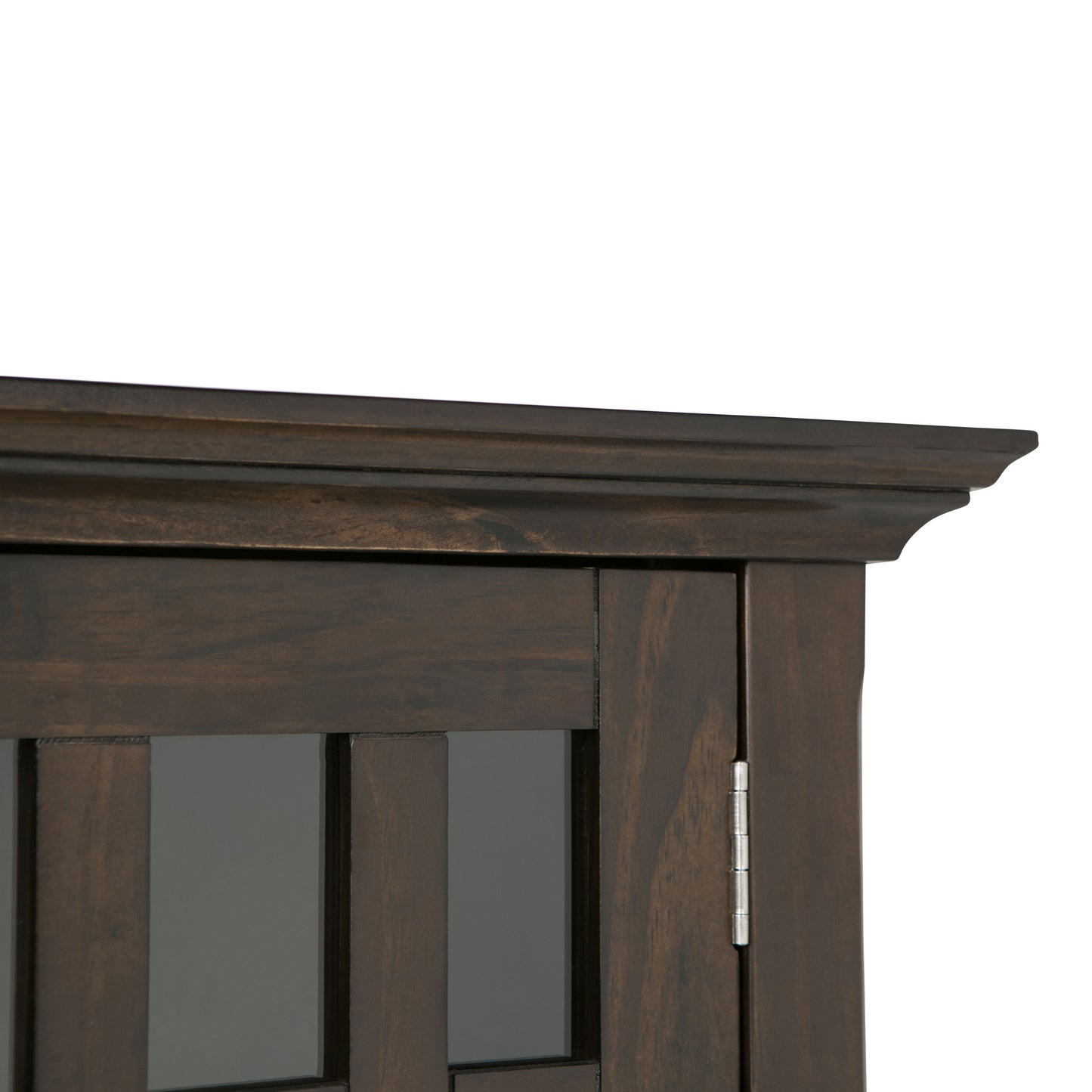 Bedford - Low Storage Media Cabinet - Dark Tobacco Brown