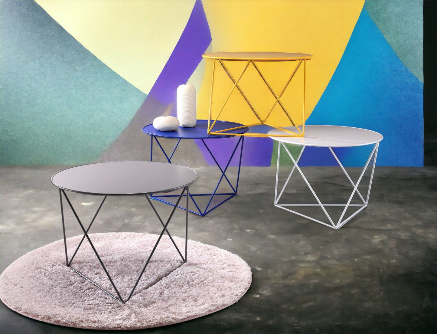 Epidia - Display & Utility Accent Table - White