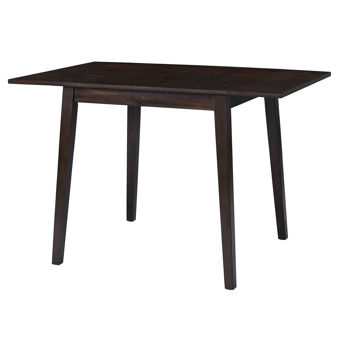 3 Piece Kitchen Dining Set With Drop Leaf Dining Table And 2 Dining Upholstered Chairs, Dining Room Set For Small Places - Espresso
