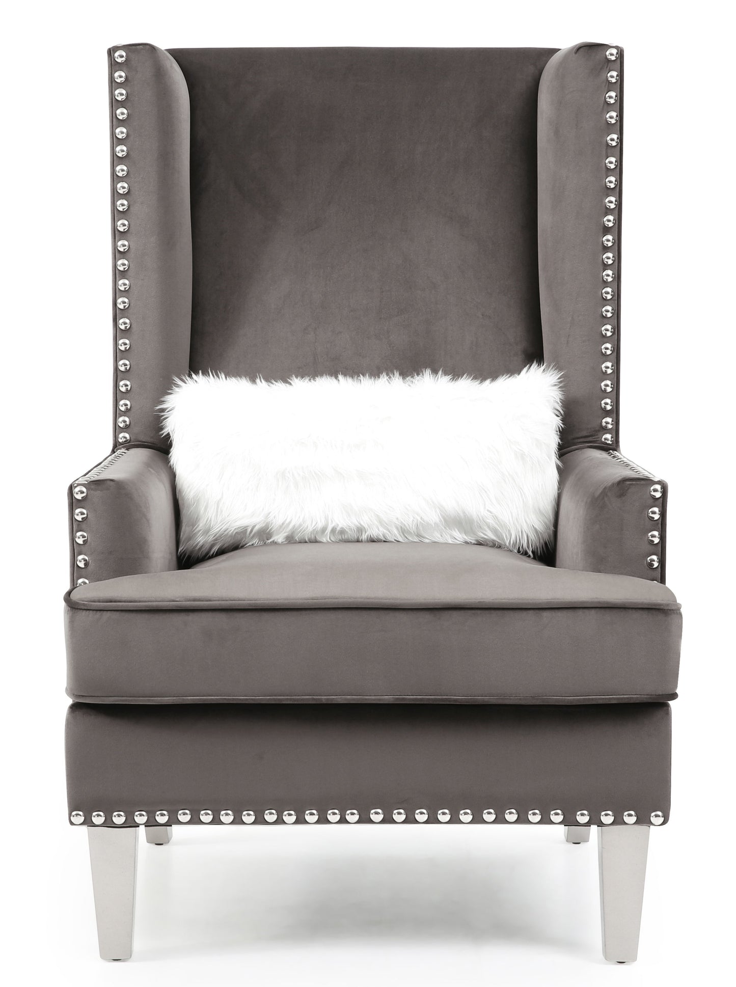 Elegant Traditional Armchair - Dark Gray