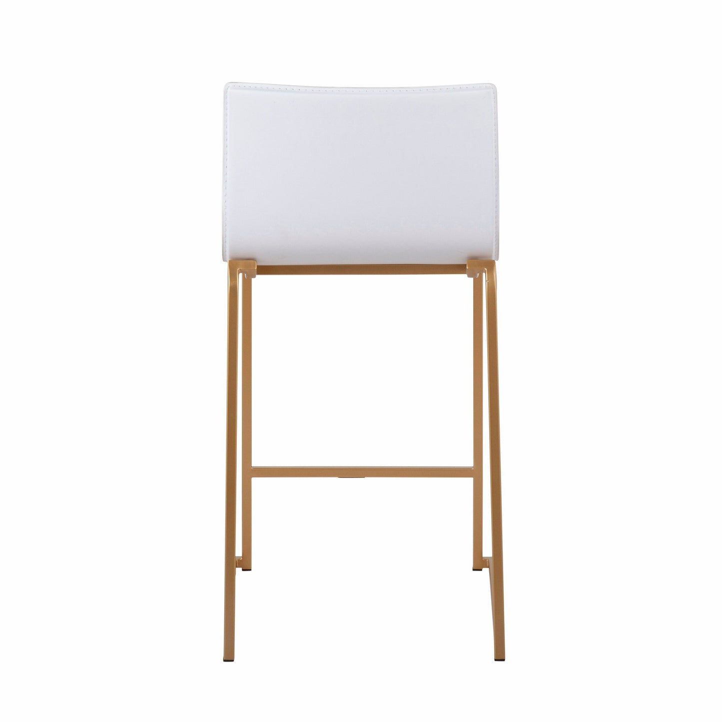 Mara - Contemporary Counter Stool (Set of 2) - Gold / White