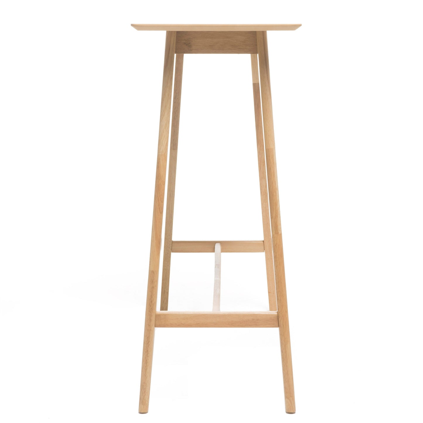 Bar Height Dining Table With Splayed Legs And Elongated Rectangular Top - Natural