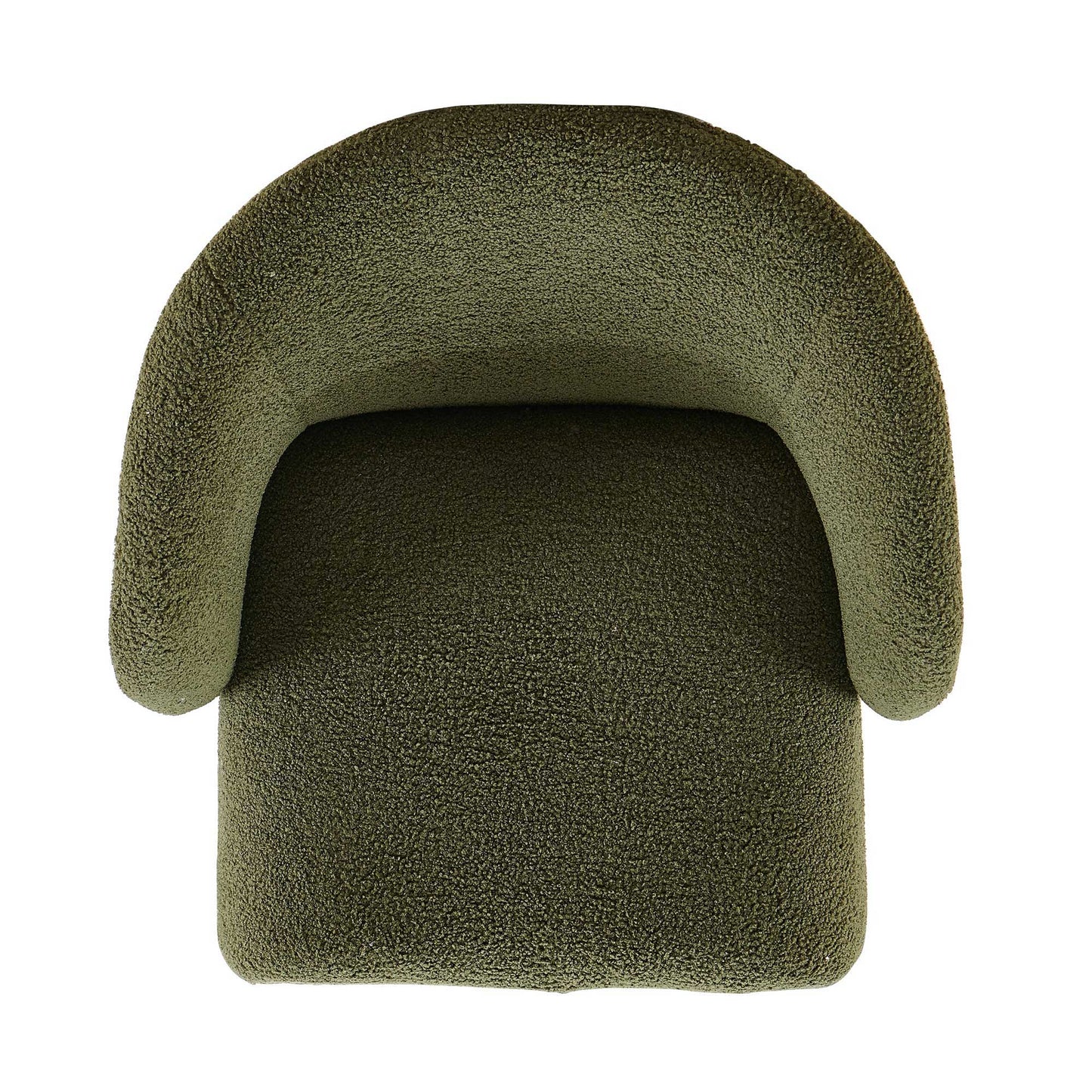 Modern Accent Chair Green Single Sofa Chair, Upholstered Side Chair Teddy Comfy Chair For Dining Room / Bedroom / Living Room / Reception 1 Piece - Green