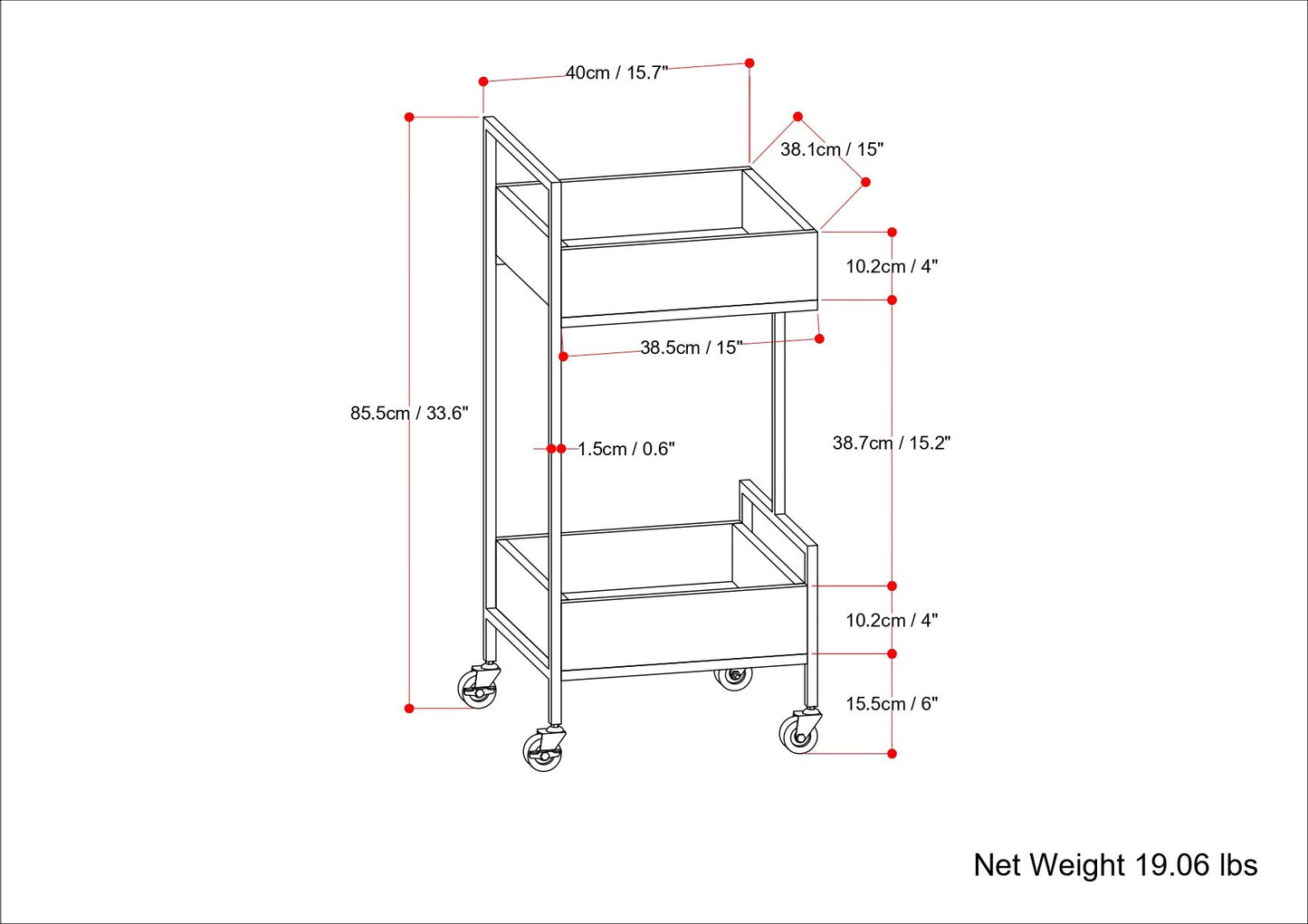 Hobbs - Bar Cart - Natural