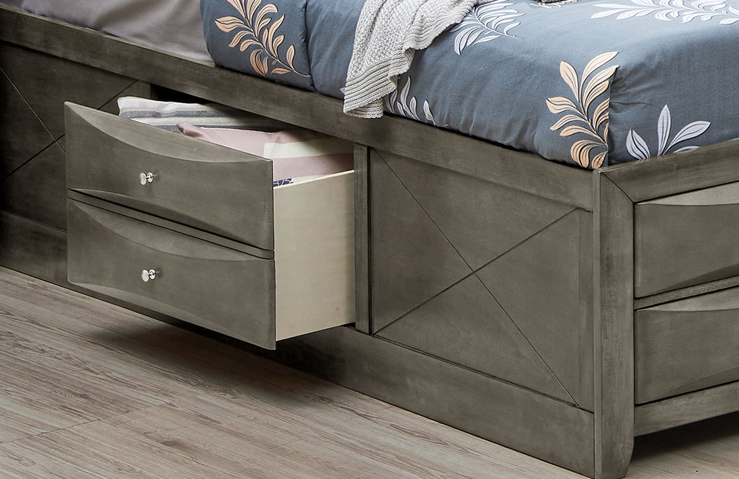 Marilla - Full Storage Bed - Gray