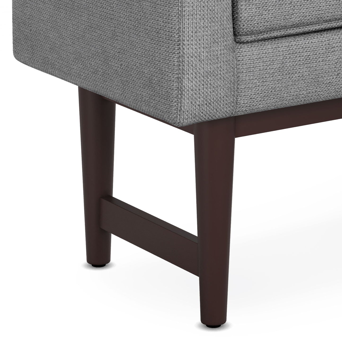 Scott - Small Ottoman Bench - Pewter Gray