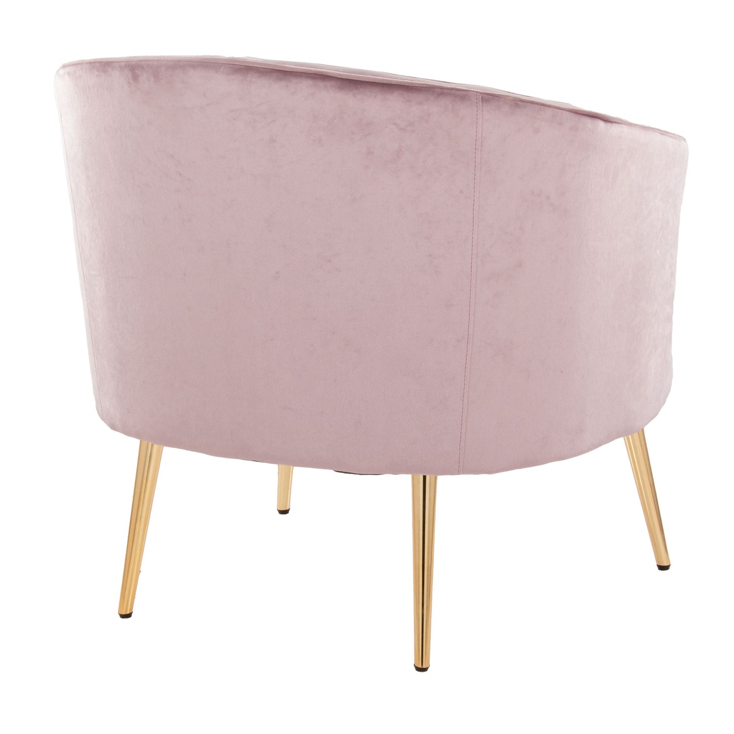 Tania - Contemporary / Glam Chair - Gold / Blush Pink
