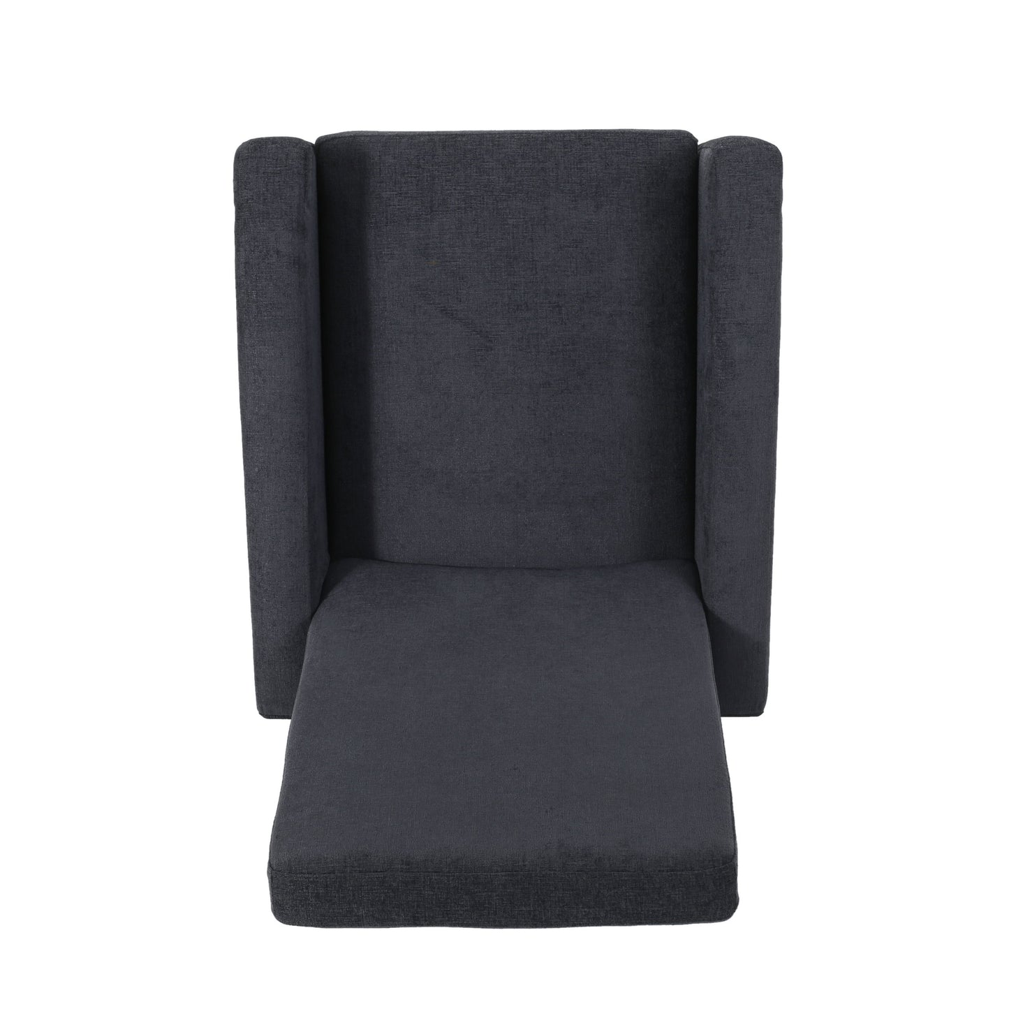 Wide Hand Manual Club Recliner - Charcoal