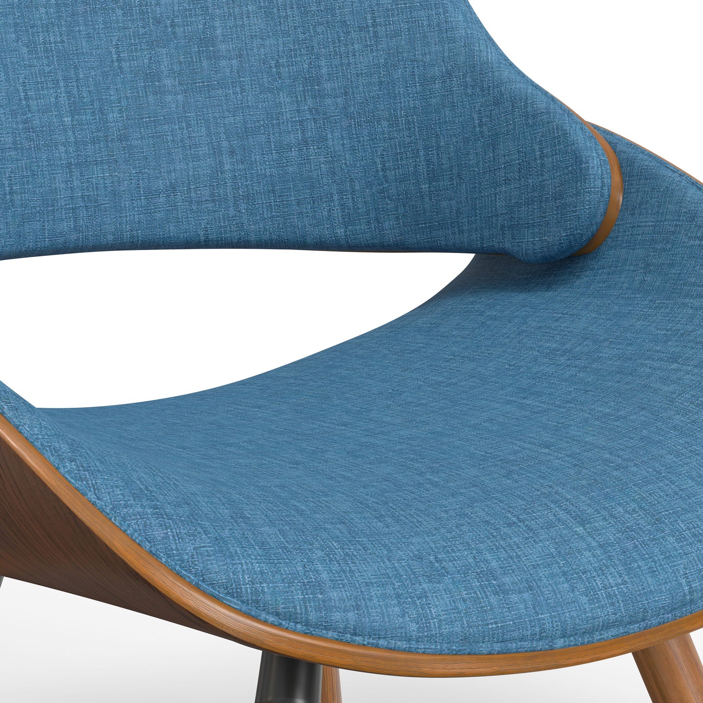 Malden - Bentwood Dining Chair With Wood Back - Blue