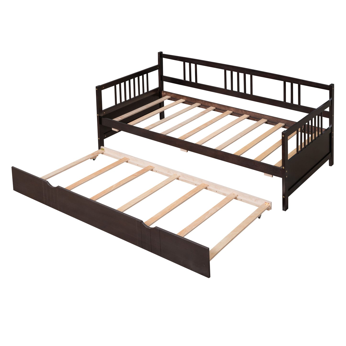 Twin Size DayBed With Twin Size Trundle - Espresso