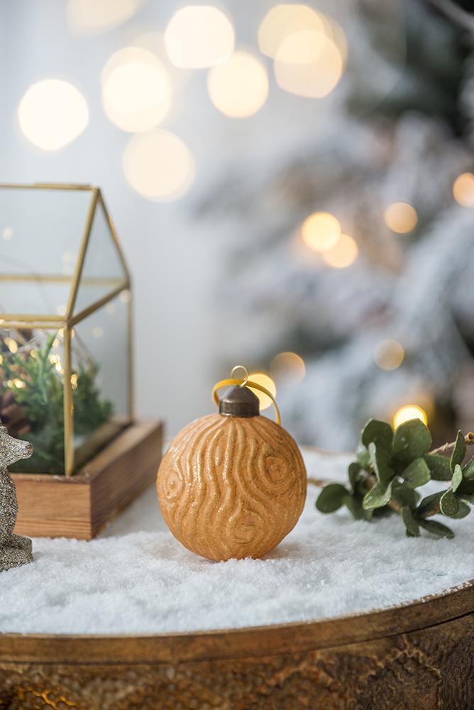 Christmas Ball Ornaments, Glass Decorative Hanging Ball Christmas Tree Ornaments For Holiday Party Decorations (Set of 12) - Gold