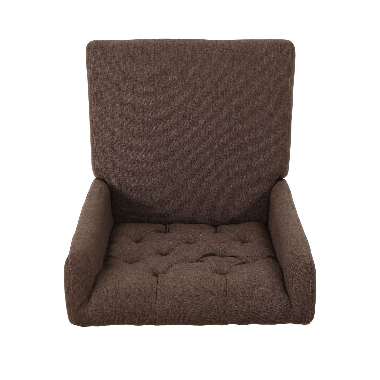Elegant Tufted Dining Chair (Set of 2) With High Backrest - Dark Brown