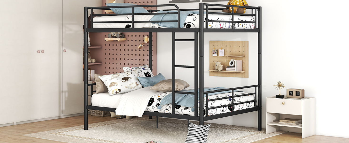 Full Over Full Metal Bunk Bed - Black