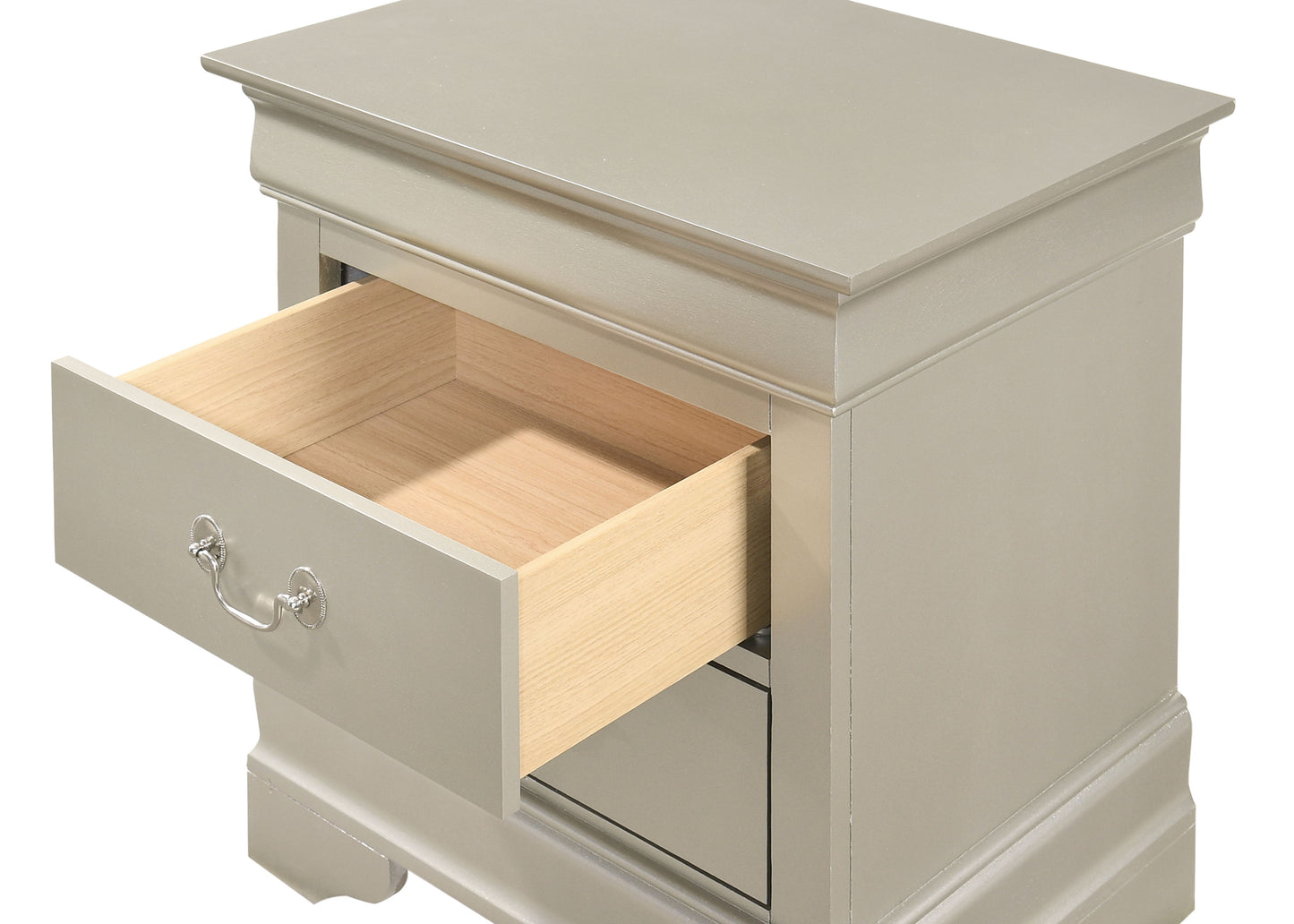 Louis Phillipe - Nightstand - Silver Champagne