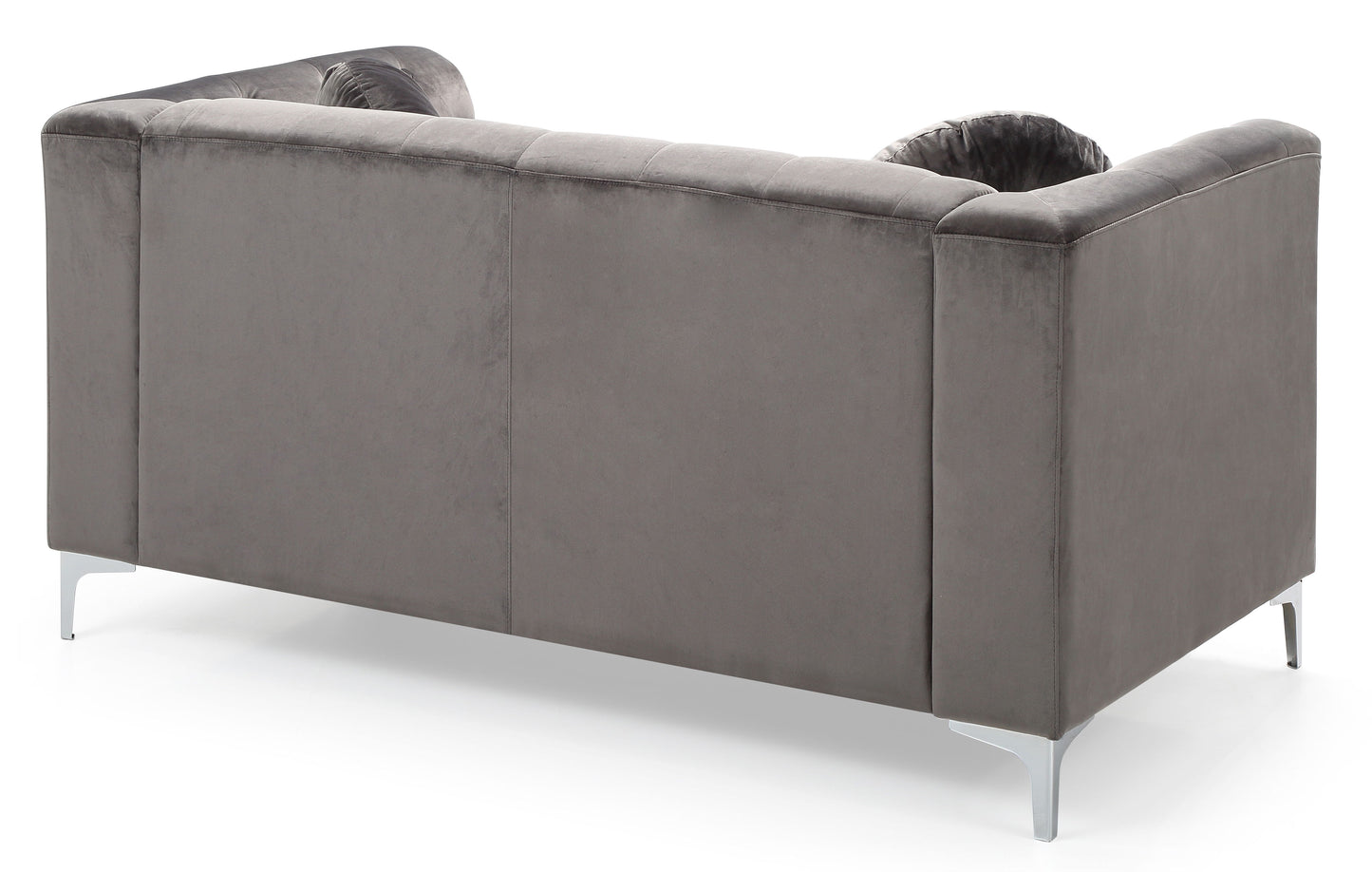 Contemporary Loveseat - Dark Gray