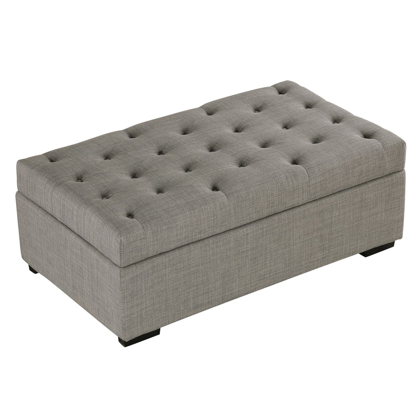 Convertible Ottoman Sleeper With Memory Mattress - Gray - Gray