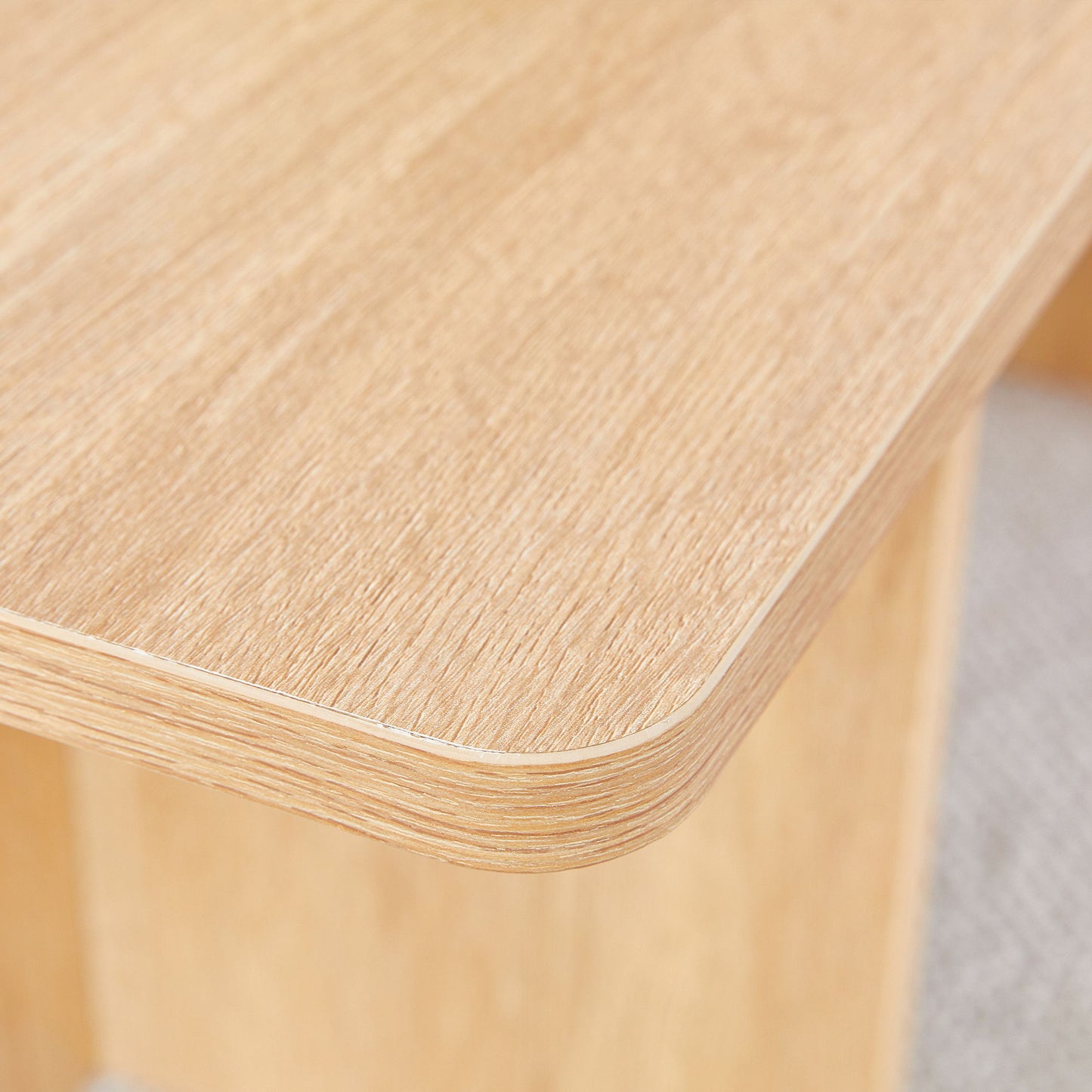 Modern Triangular Support Coffee Table, Lightweight And Stable, Perfectly Integrating Nature And Industry - Light Wood