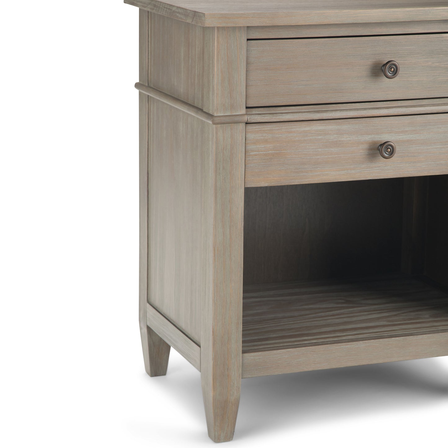Carlton - Bedside Table - Distressed Gray