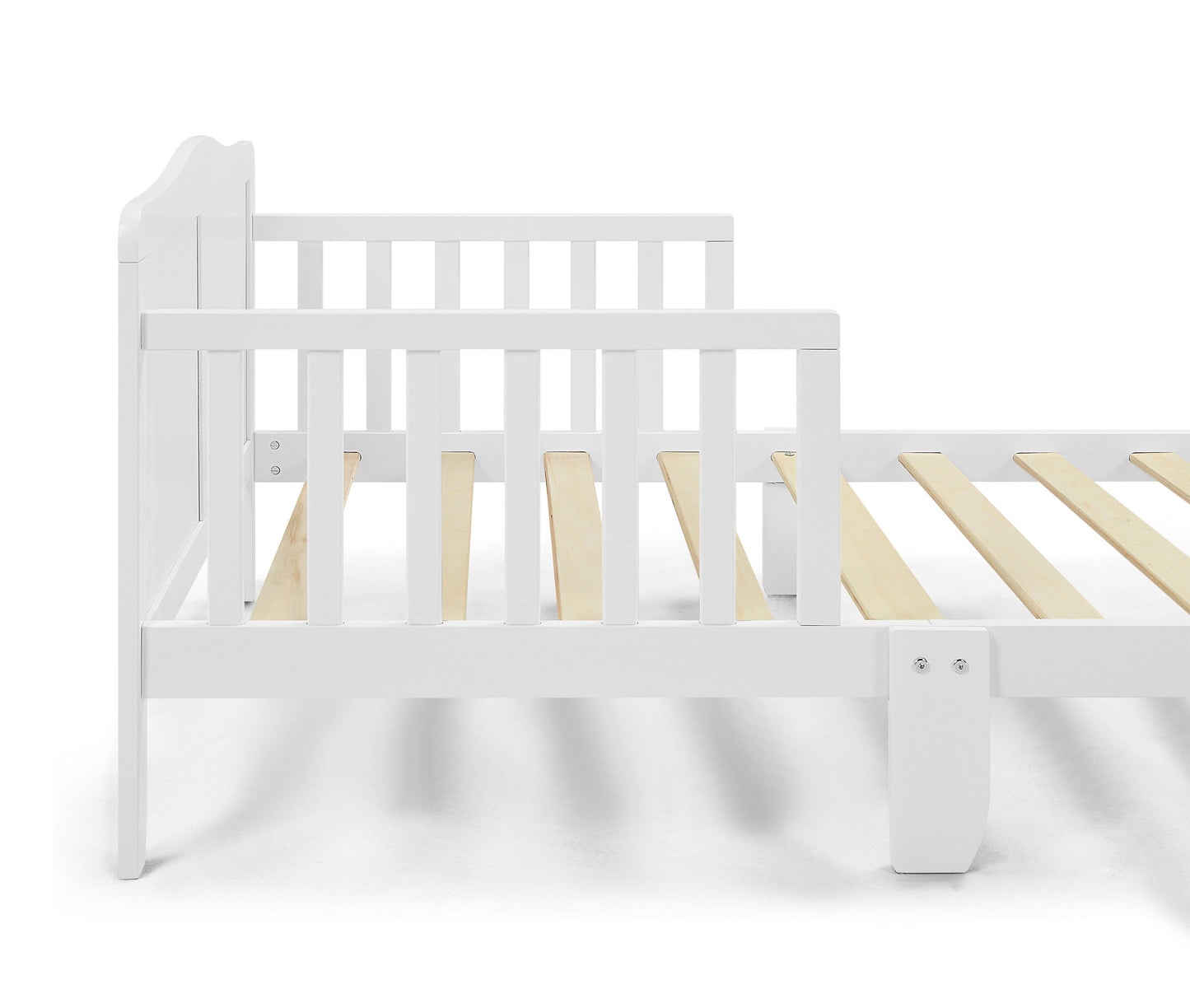Birdie Toddler Bed - White / White