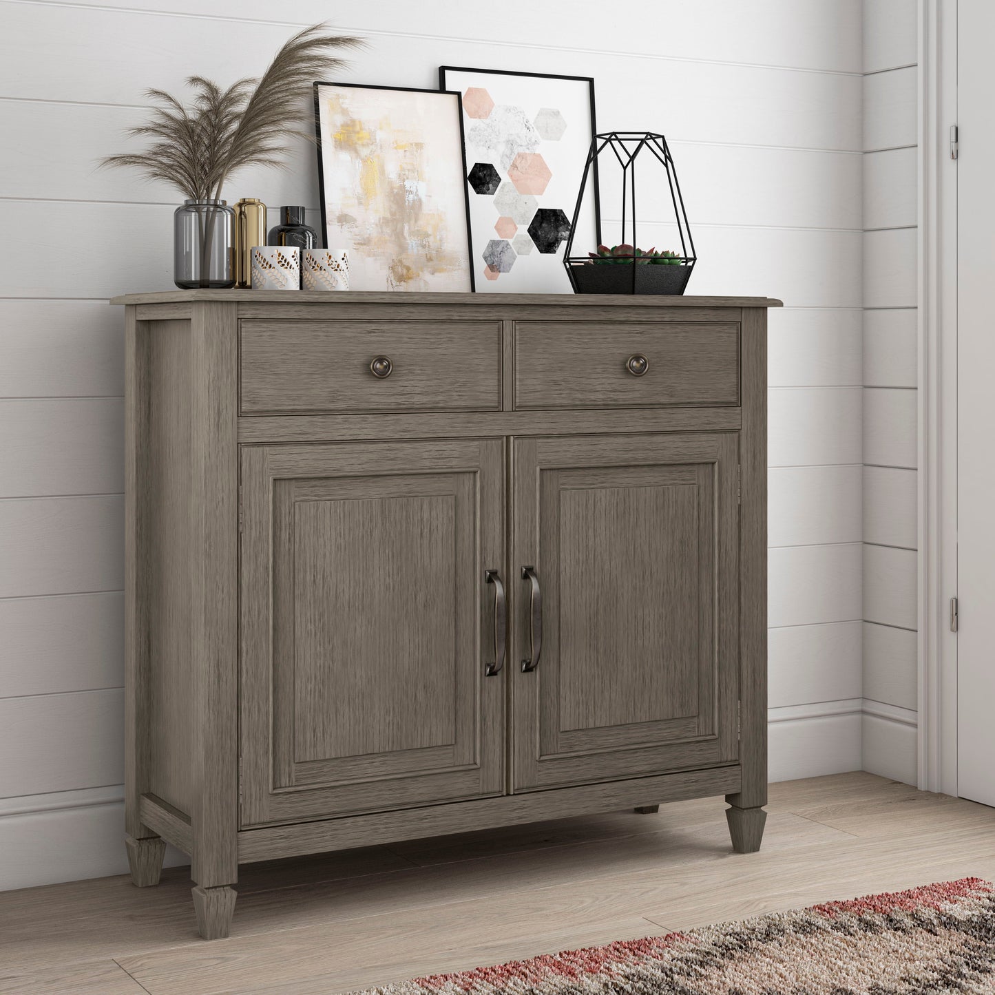 Connaught - Entryway Storage Cabinet - Farmhouse Gray