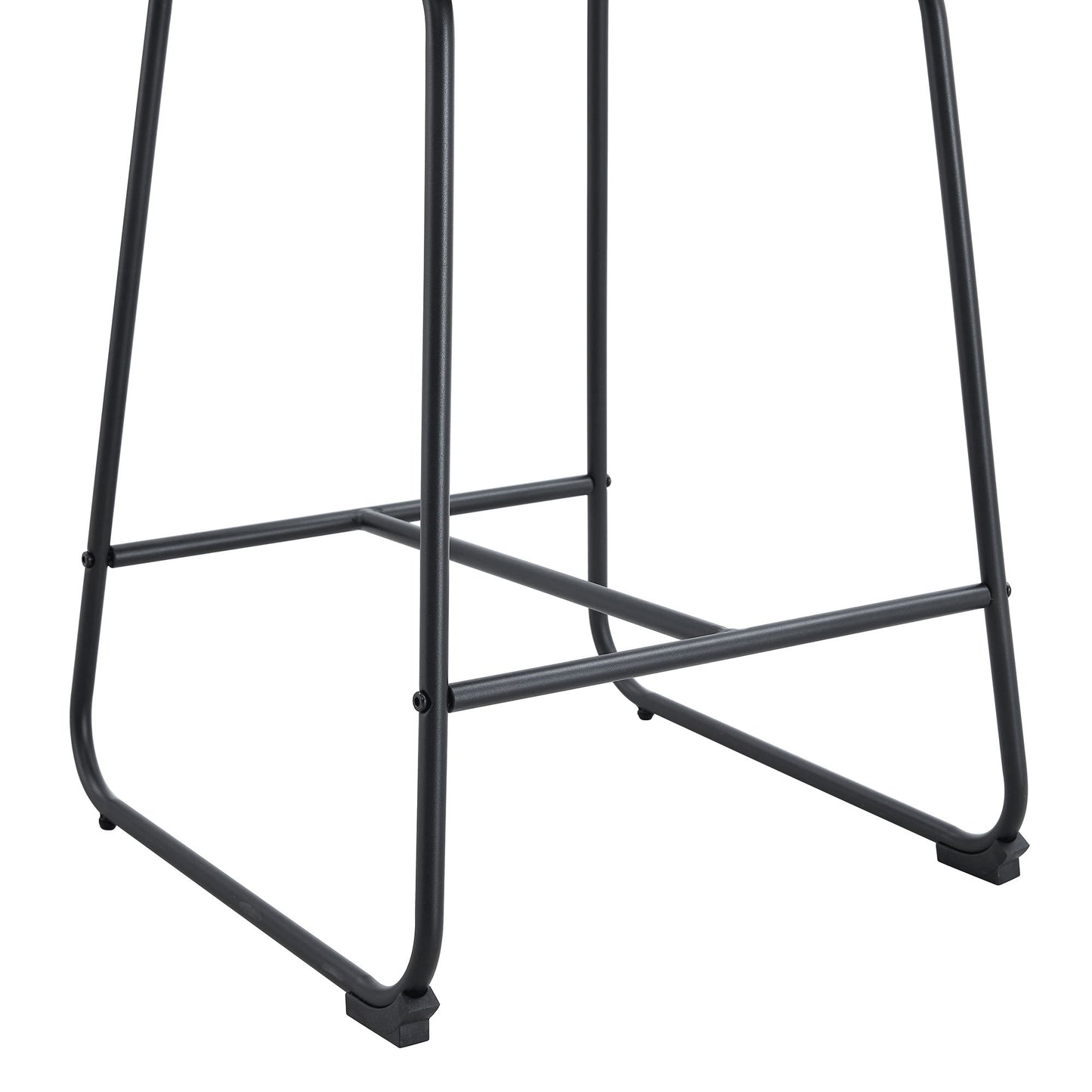 (Set of 2) Retro Bar Chairs, Comfortable Stools Suitable For Industrial And Vintage Style Settings - Brown