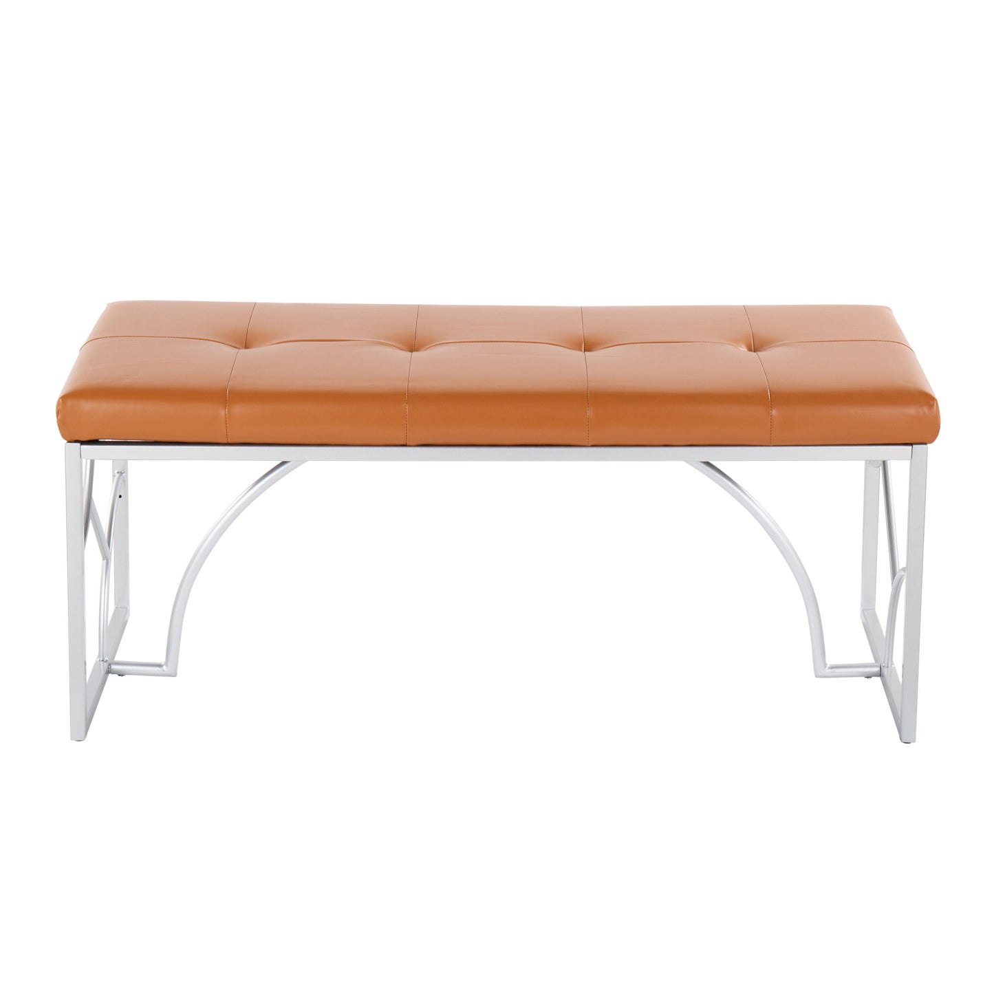 Constellation - Contemporary Bench - Silver / Camel