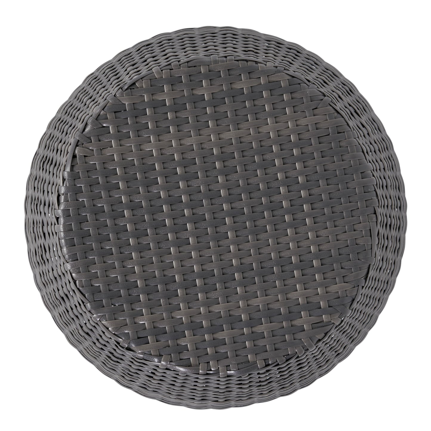 Outdoor Wicker Patio Side Table - Gray