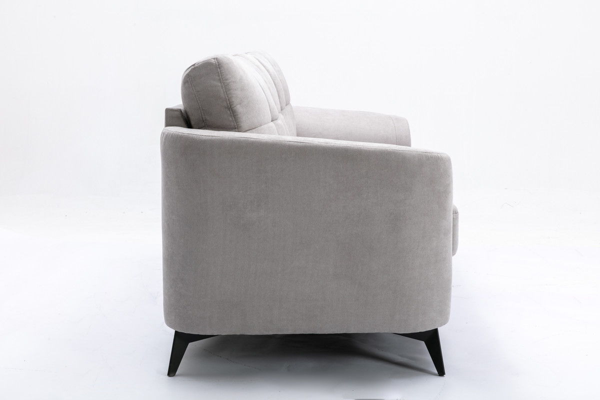 Callie - Woven Fabric Sofa - Light Gray