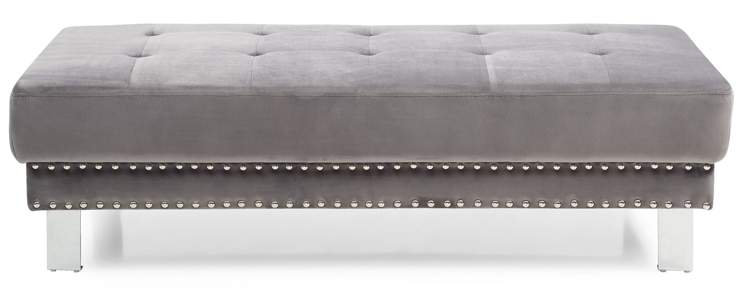 Ottoman For Contemporary Homes - Gray