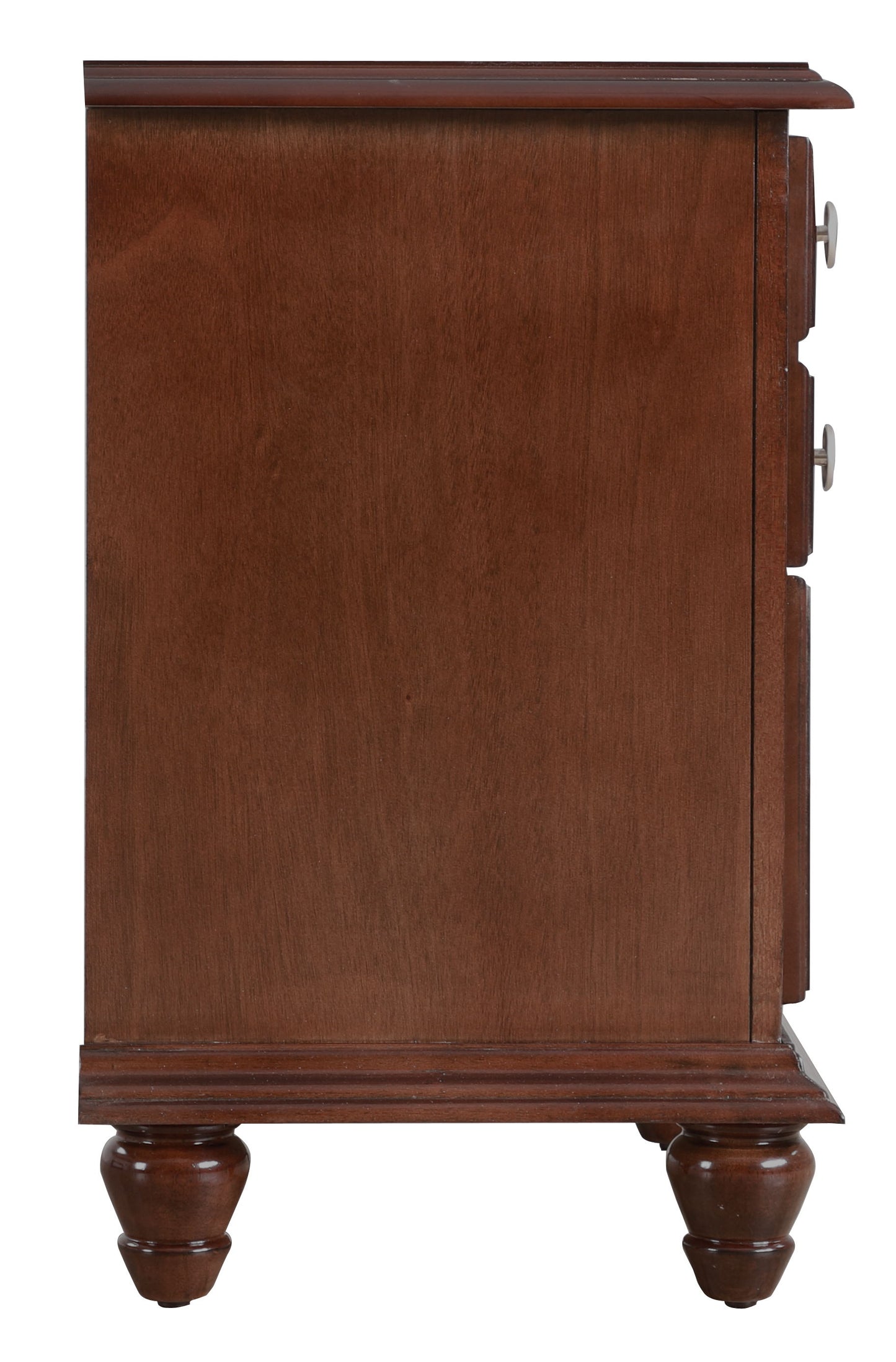 Elegant Traditional Nightstand - Cappuccino