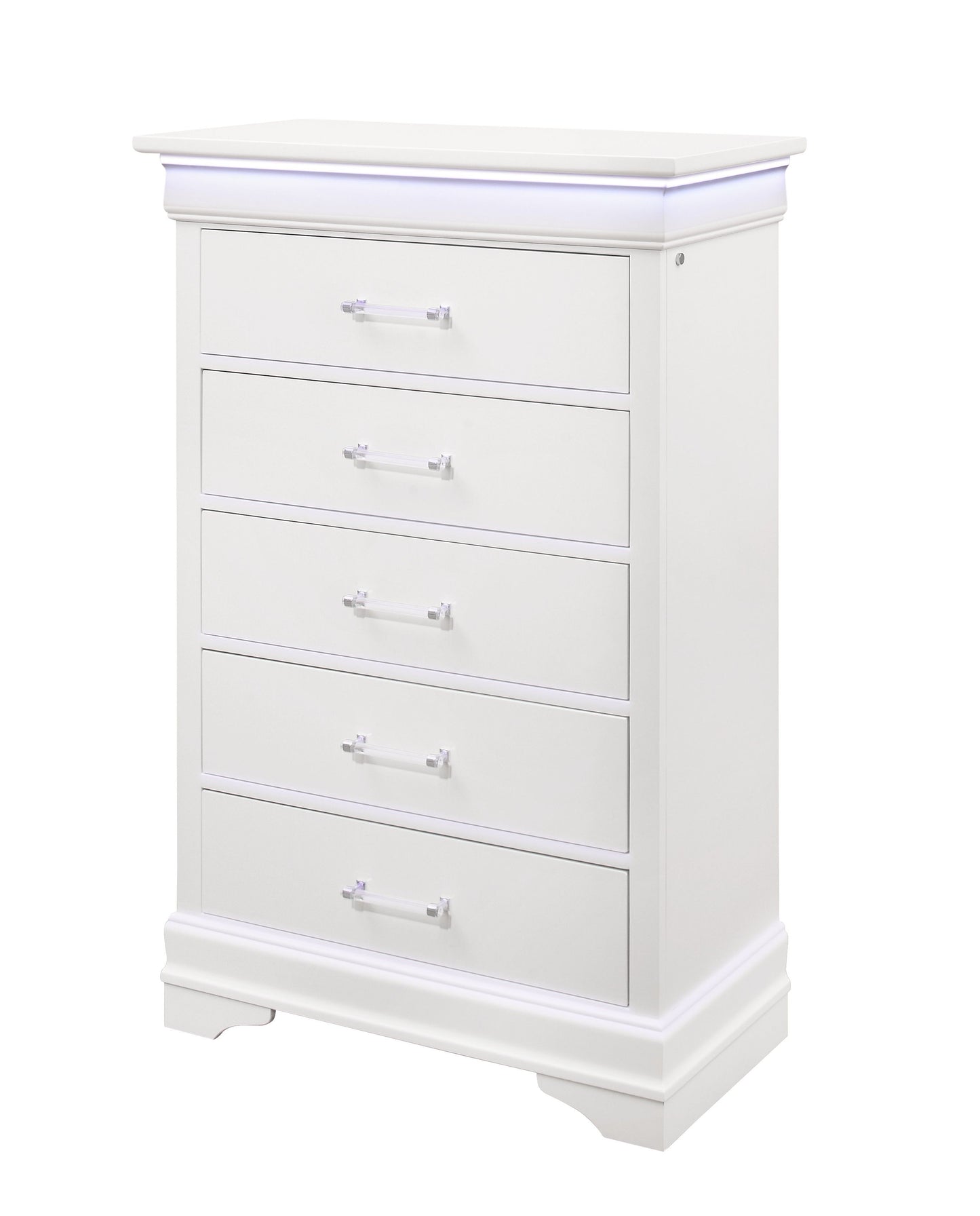 Charlston - Chest With LED - White