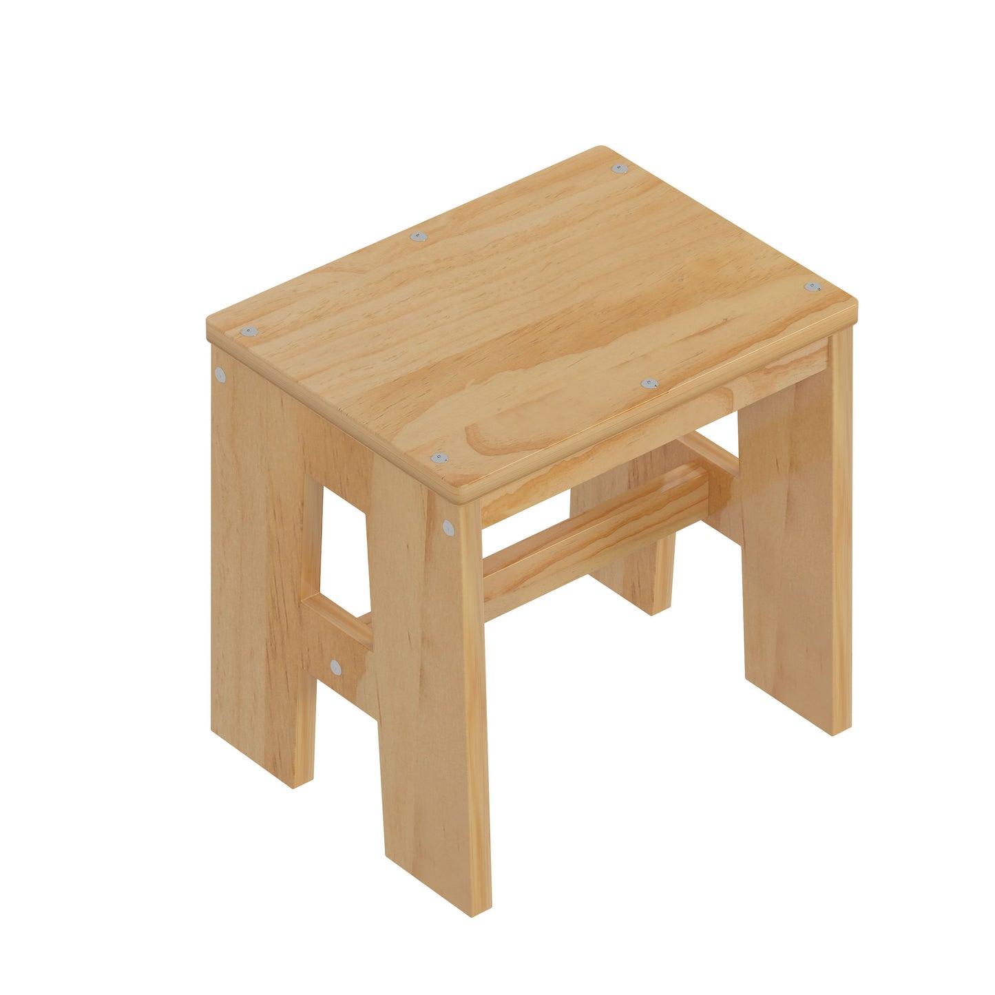 Twin Size Daybed With Storage Shelves And Lockers, Multi Functional Bed With Study Desk And Matching Stool - Natural