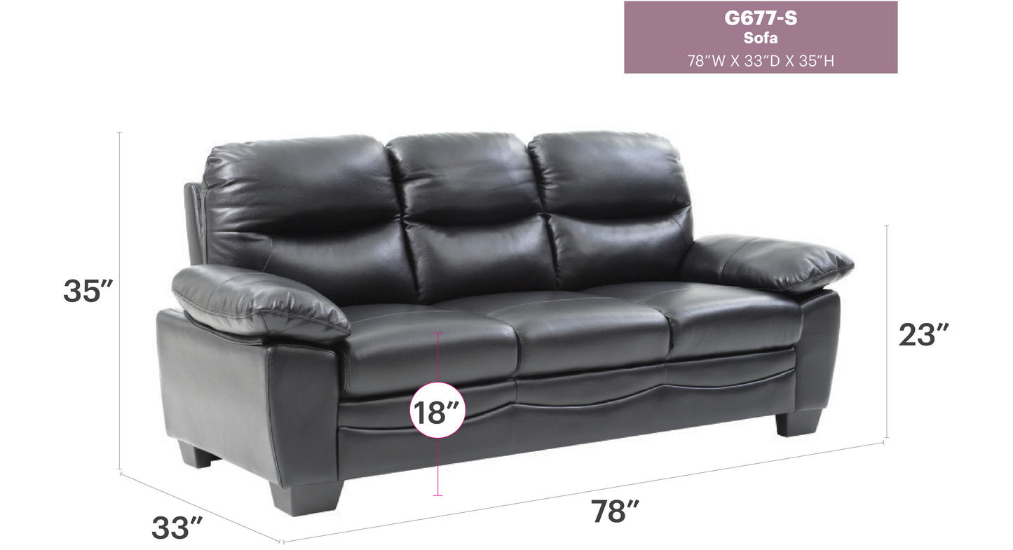 Marta - Sofa - Black