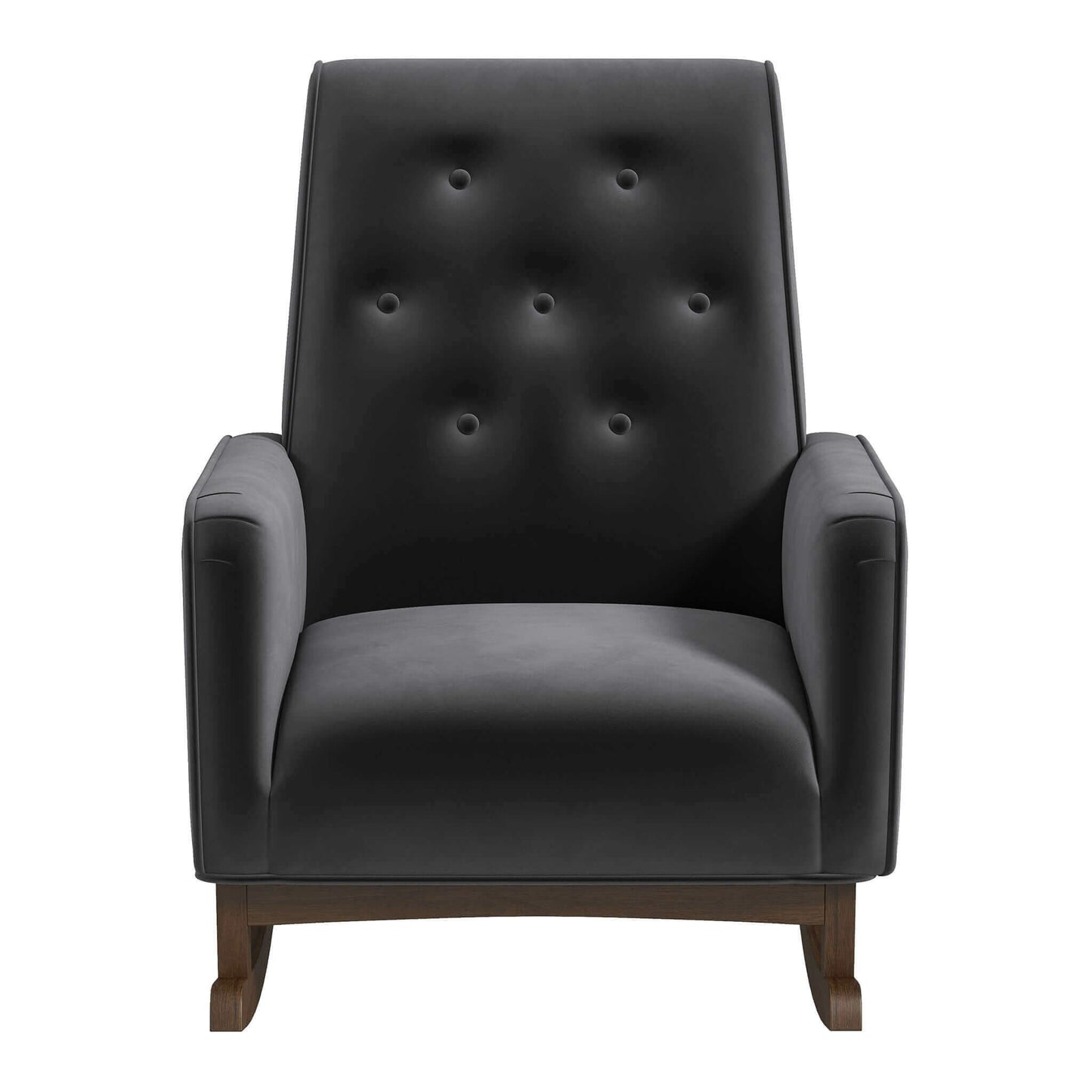 Demetrius - Rocking Chair - Dark Gray / Wood
