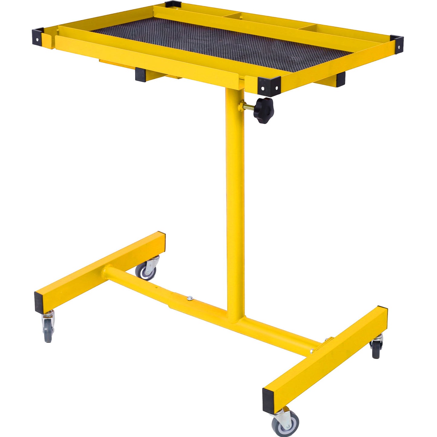 Adjustable Work Table With Drawer - Yellow / Black