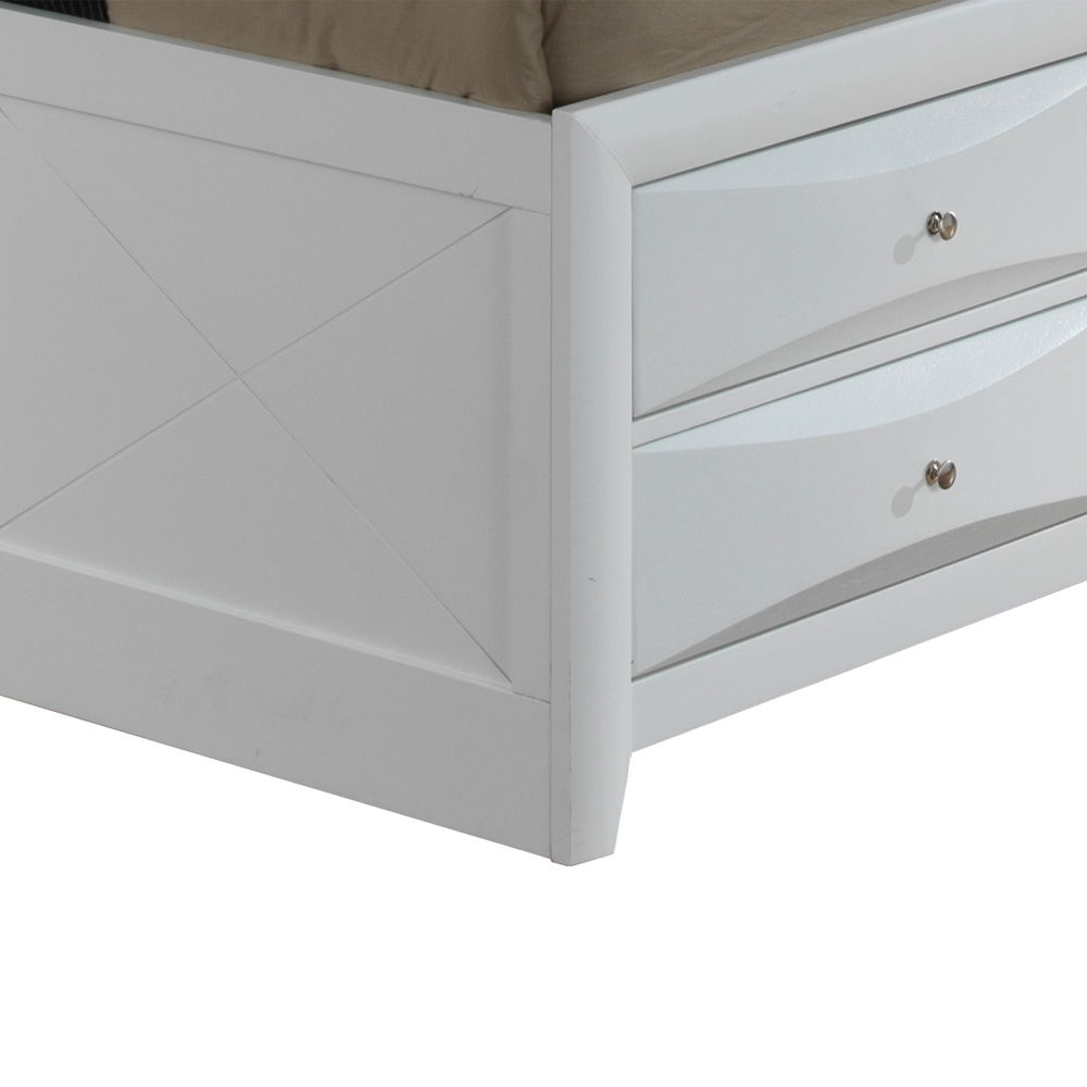 Marilla - Queen Storage Bed - White