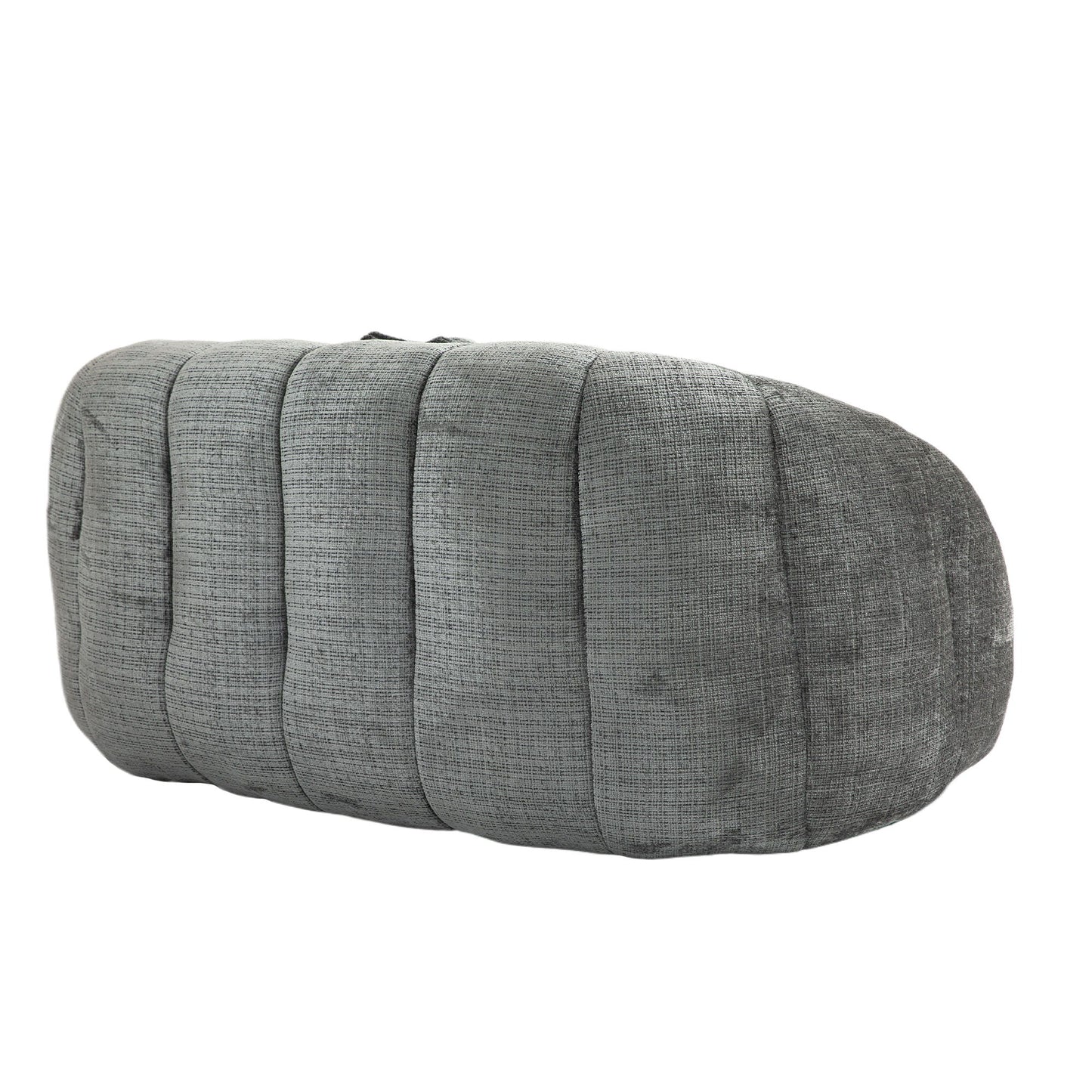 Durable Comfort High Back Bean Bag Sofa Lounger For Adults And Kids - Gray