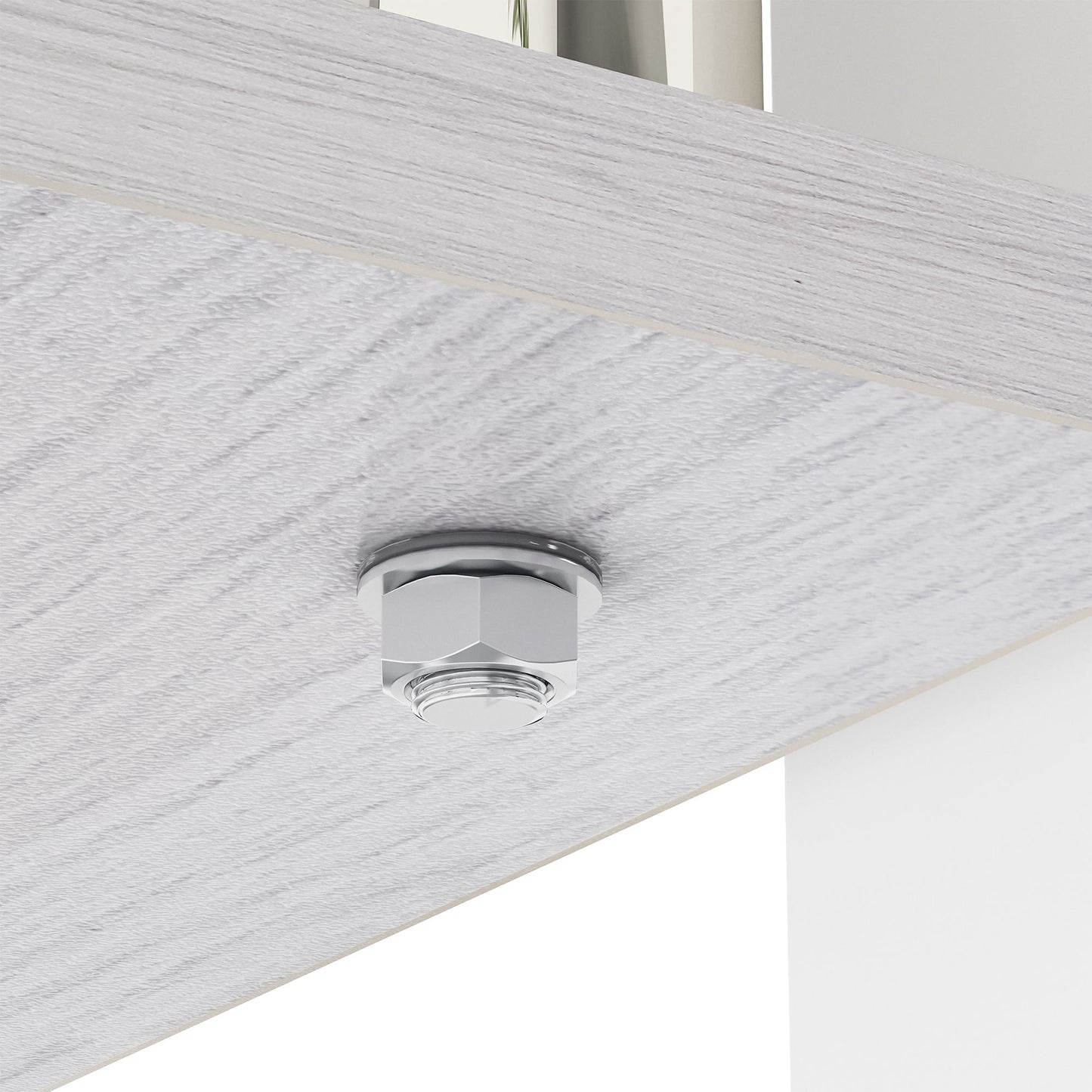 Modern Rectangular Coffee Table With Tempered Glass Top Layer, Table For Living Room - Gray
